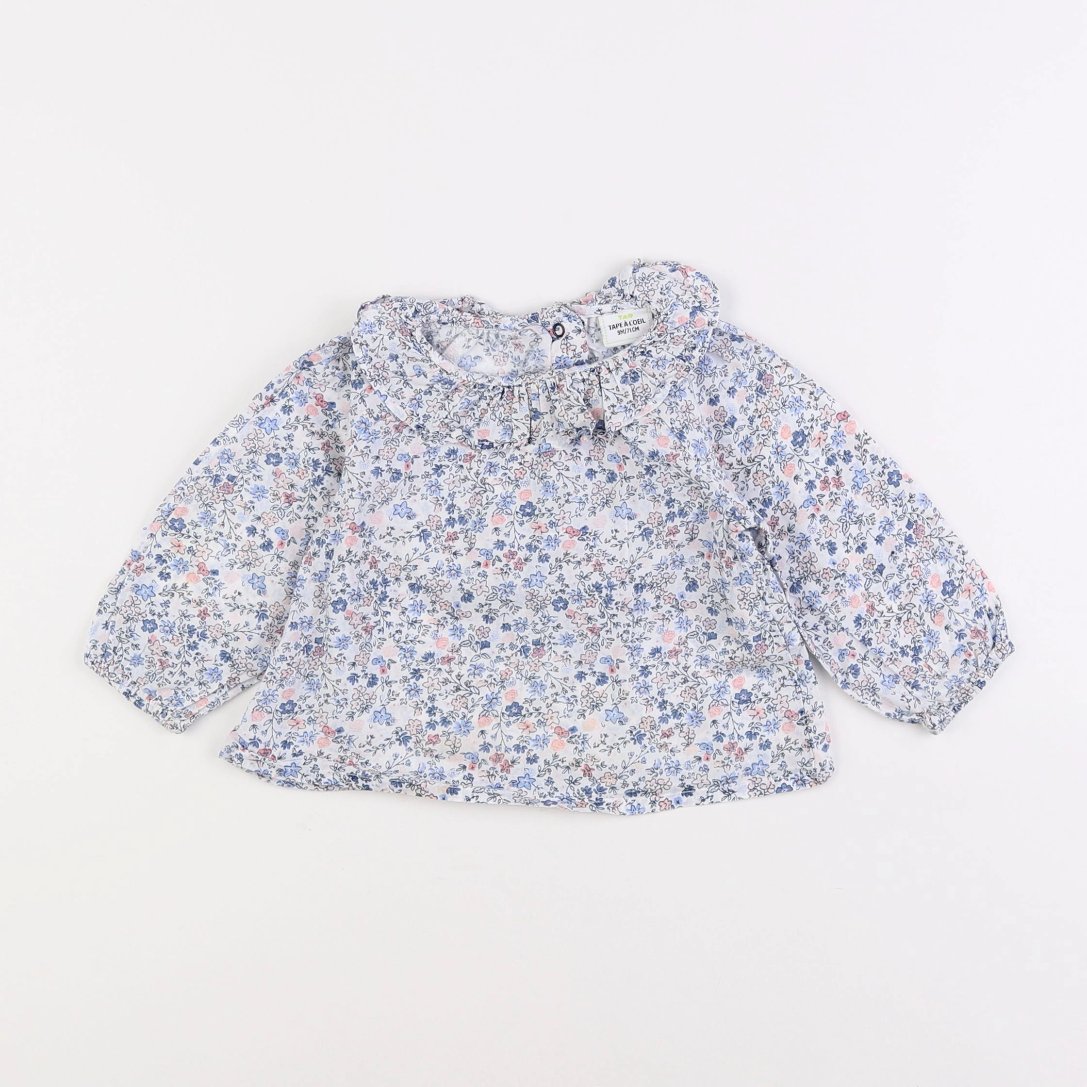 Tape à l'oeil - blouse bleu - 9 mois