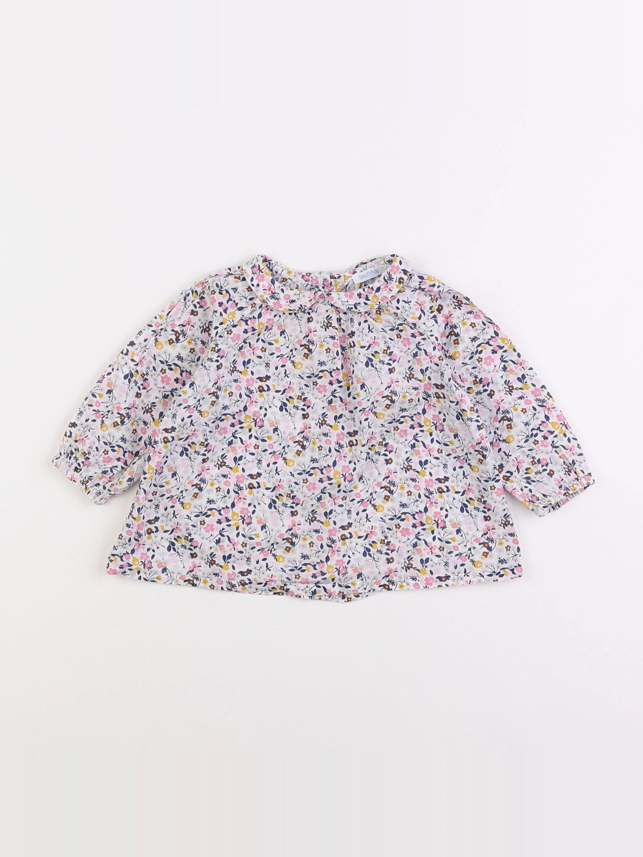 Boutchou - blouse multicolore - 9 mois