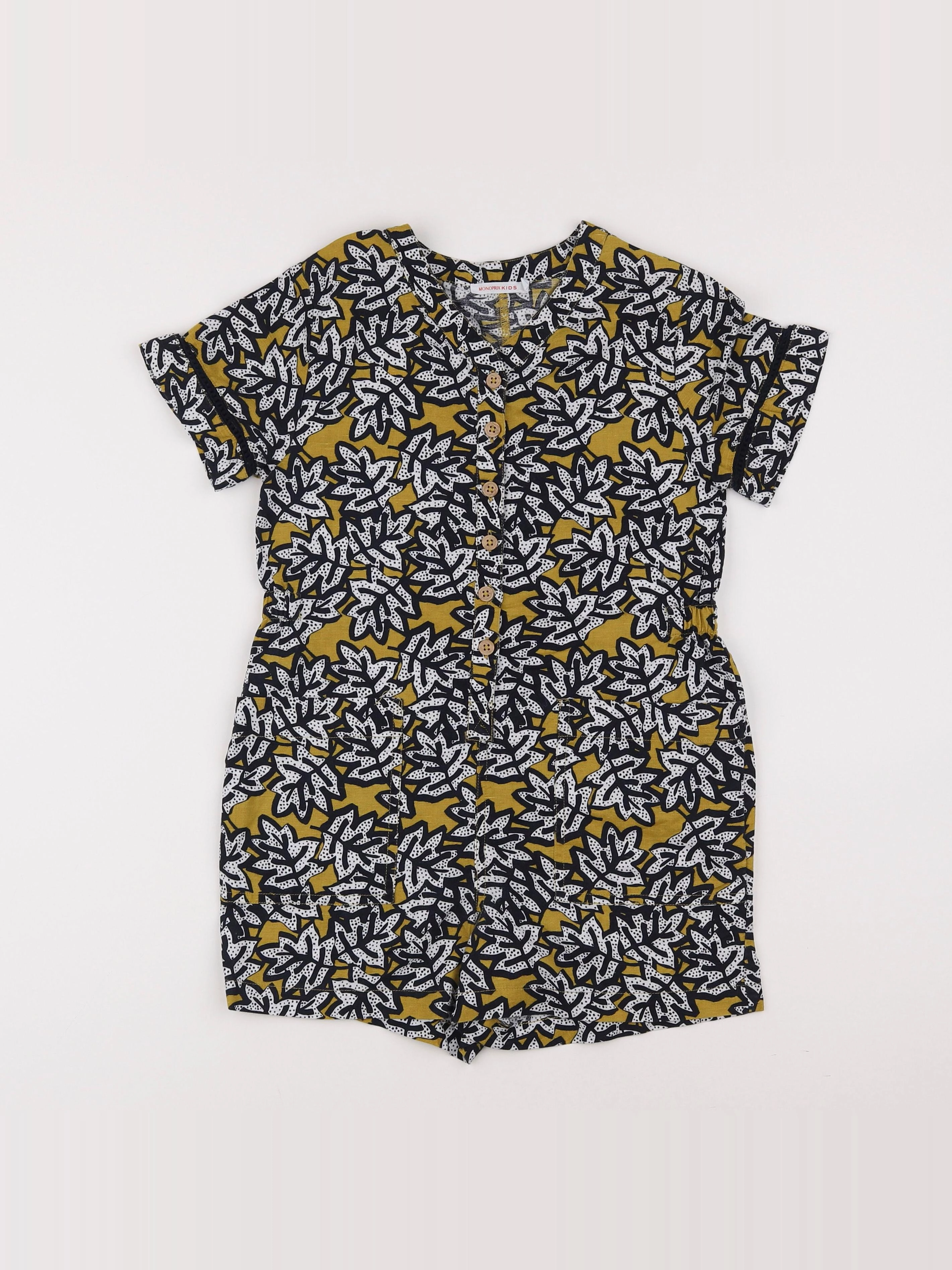 Monoprix - combinaison noir, jaune - 8 ans