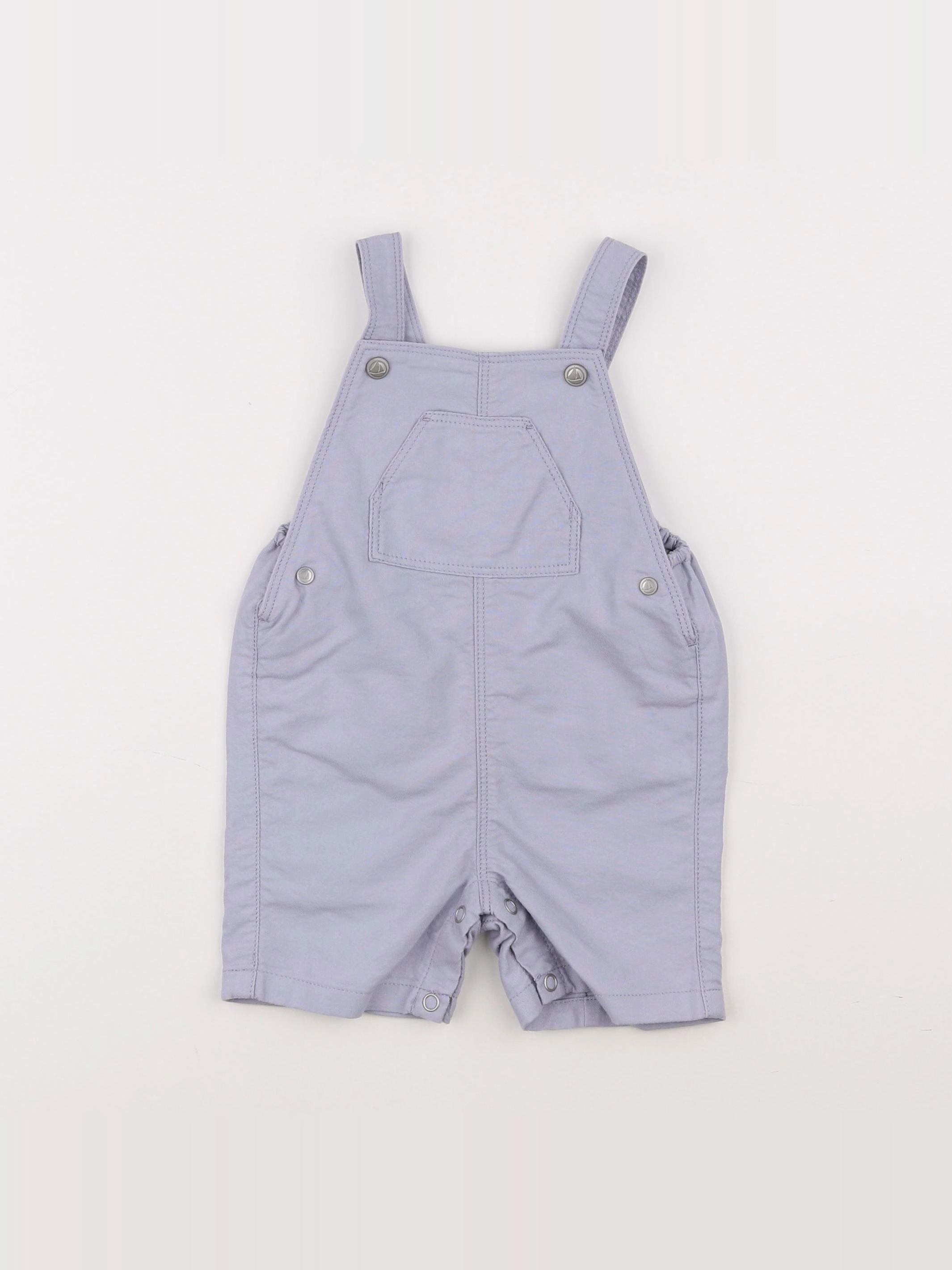 Petit Bateau - salopette gris - 6 mois