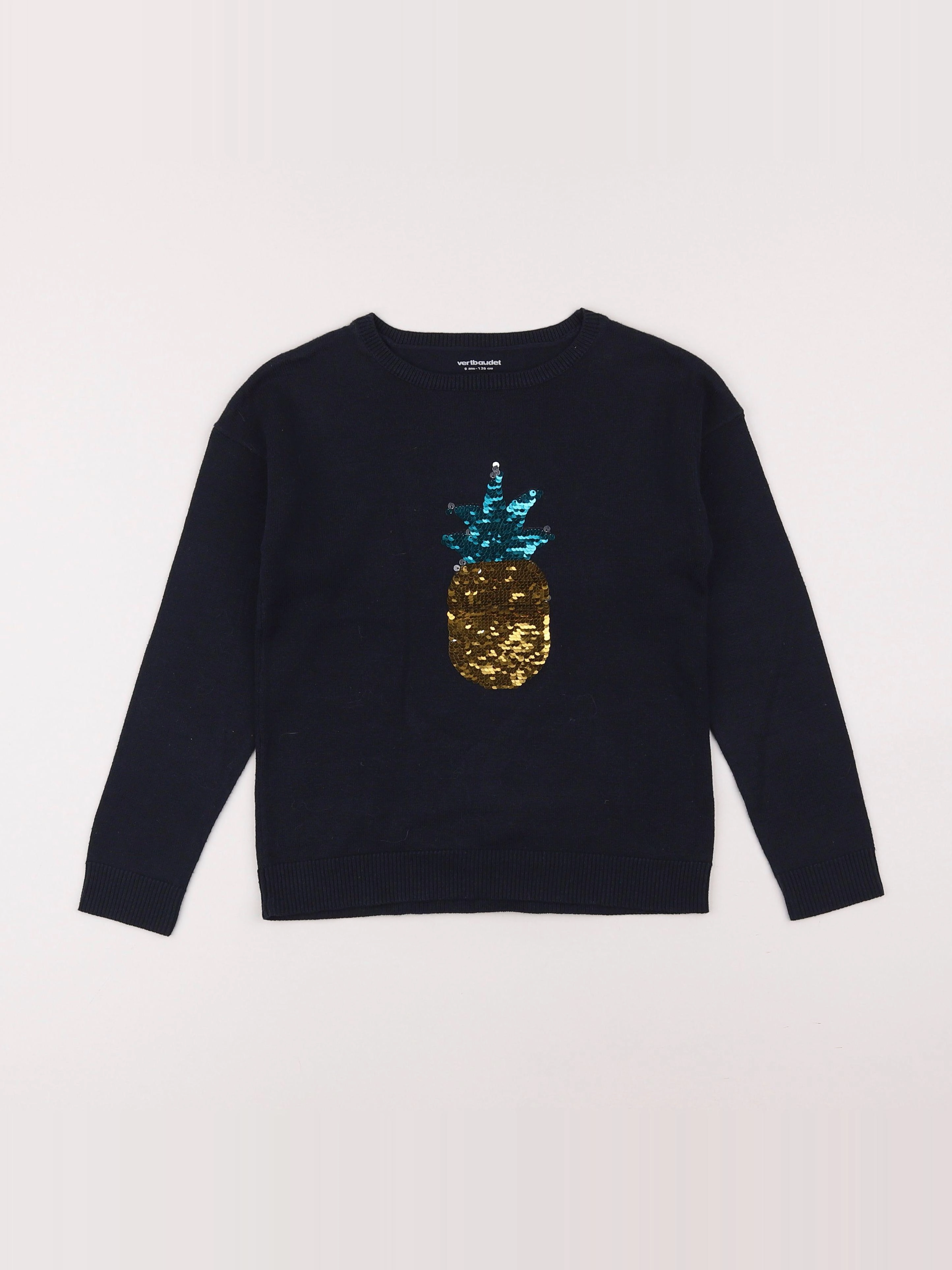 Vertbaudet - pull bleu - 8 ans
