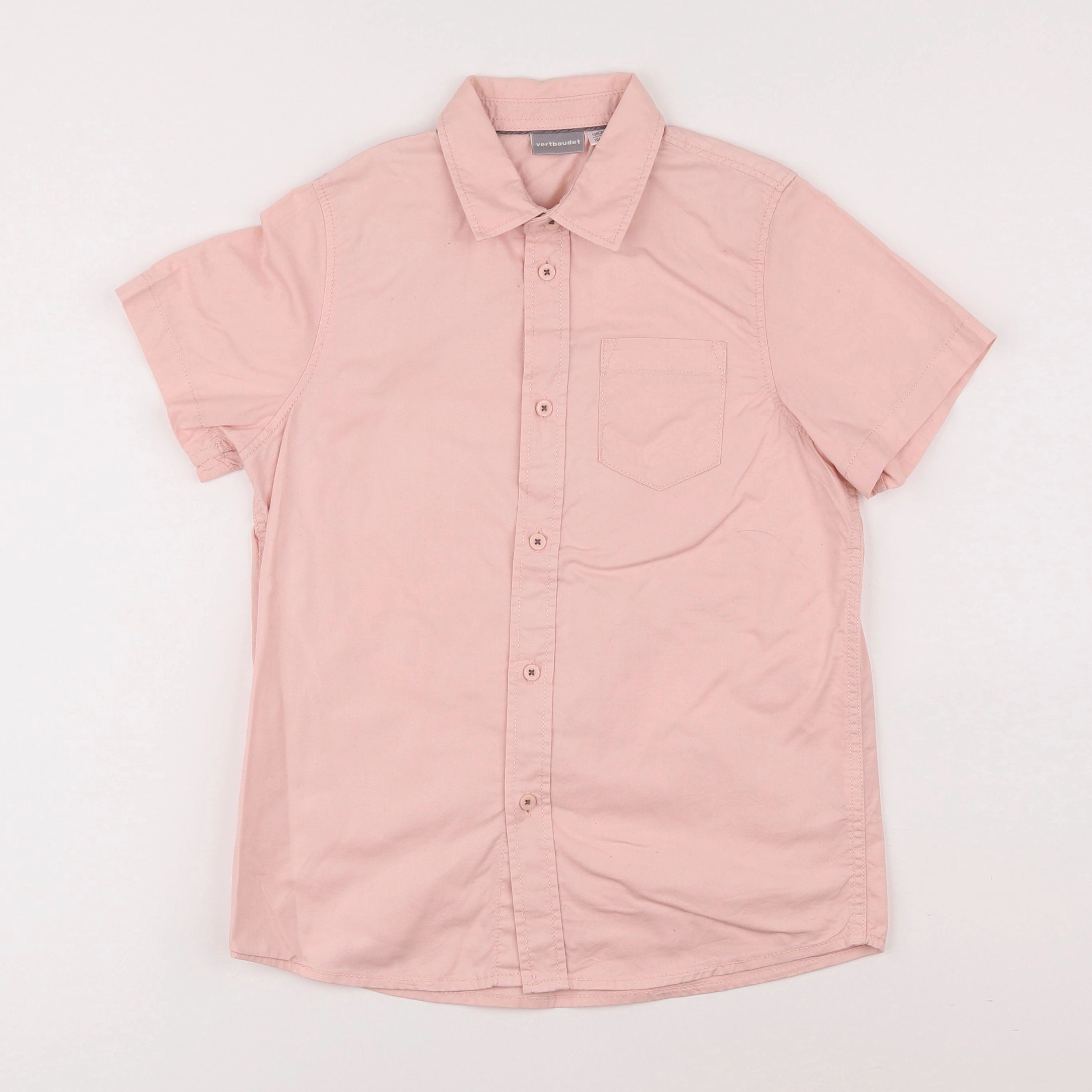 Vertbaudet - chemise rose - 10 ans