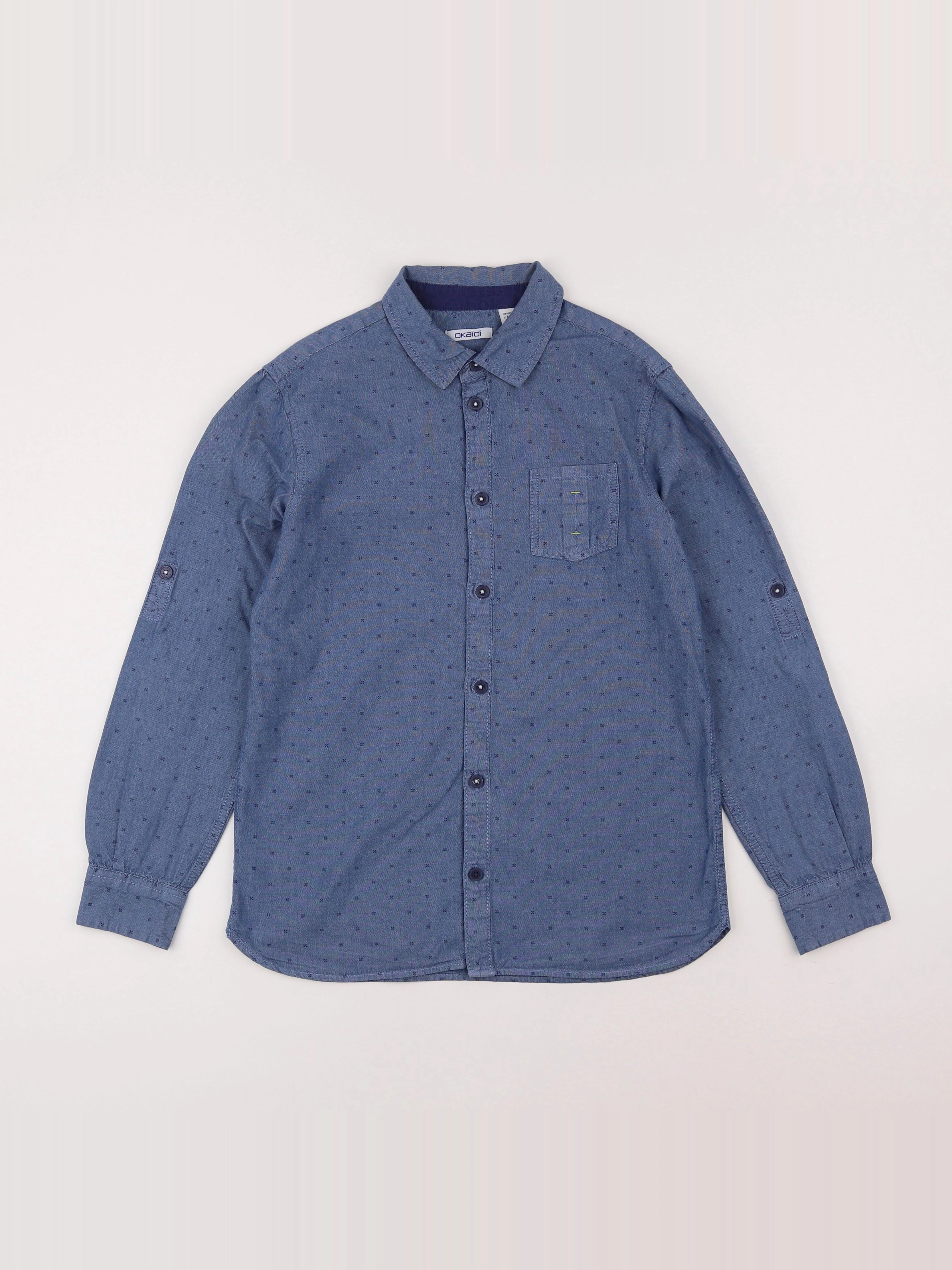 Okaidi - chemise bleu - 12 ans