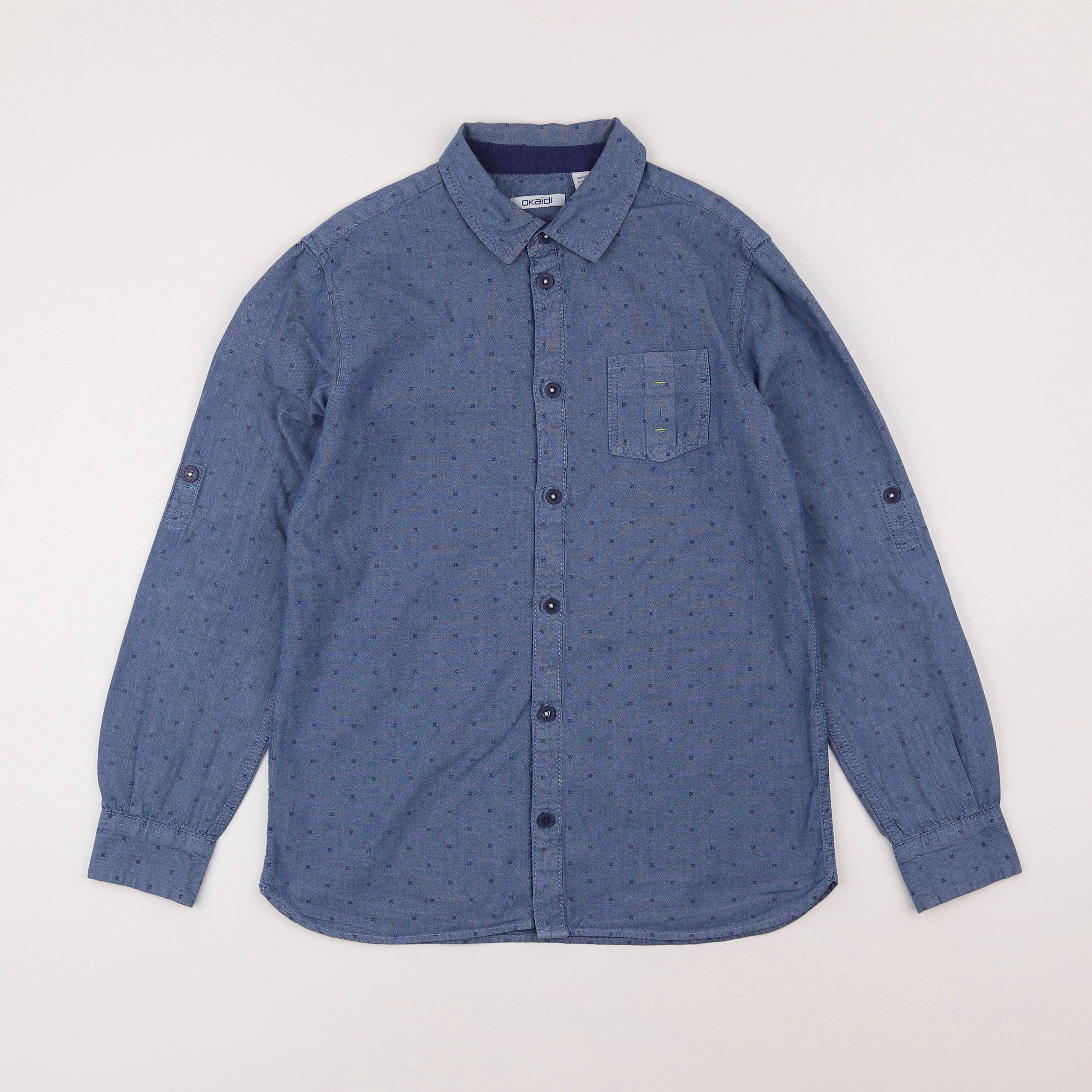 Okaidi - chemise bleu - 12 ans