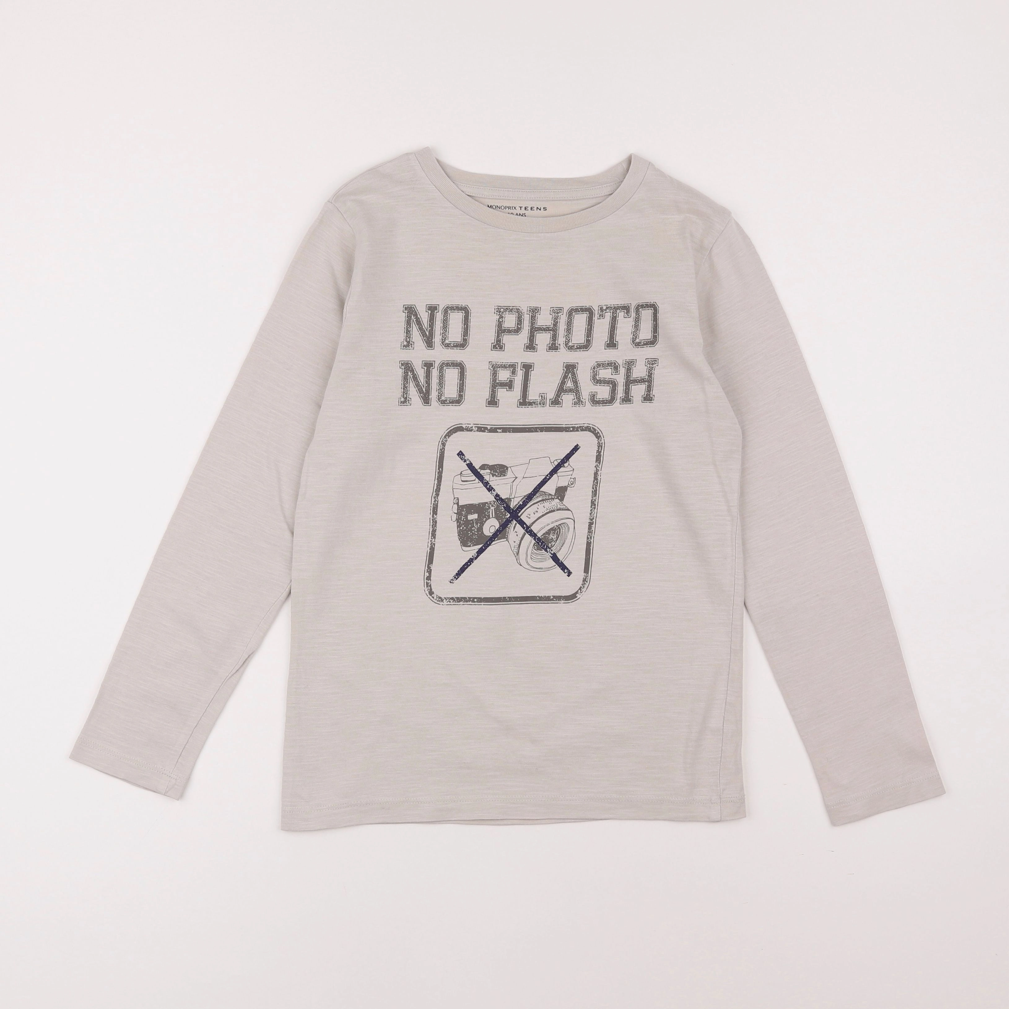 Monoprix - tee-shirt beige - 10 ans