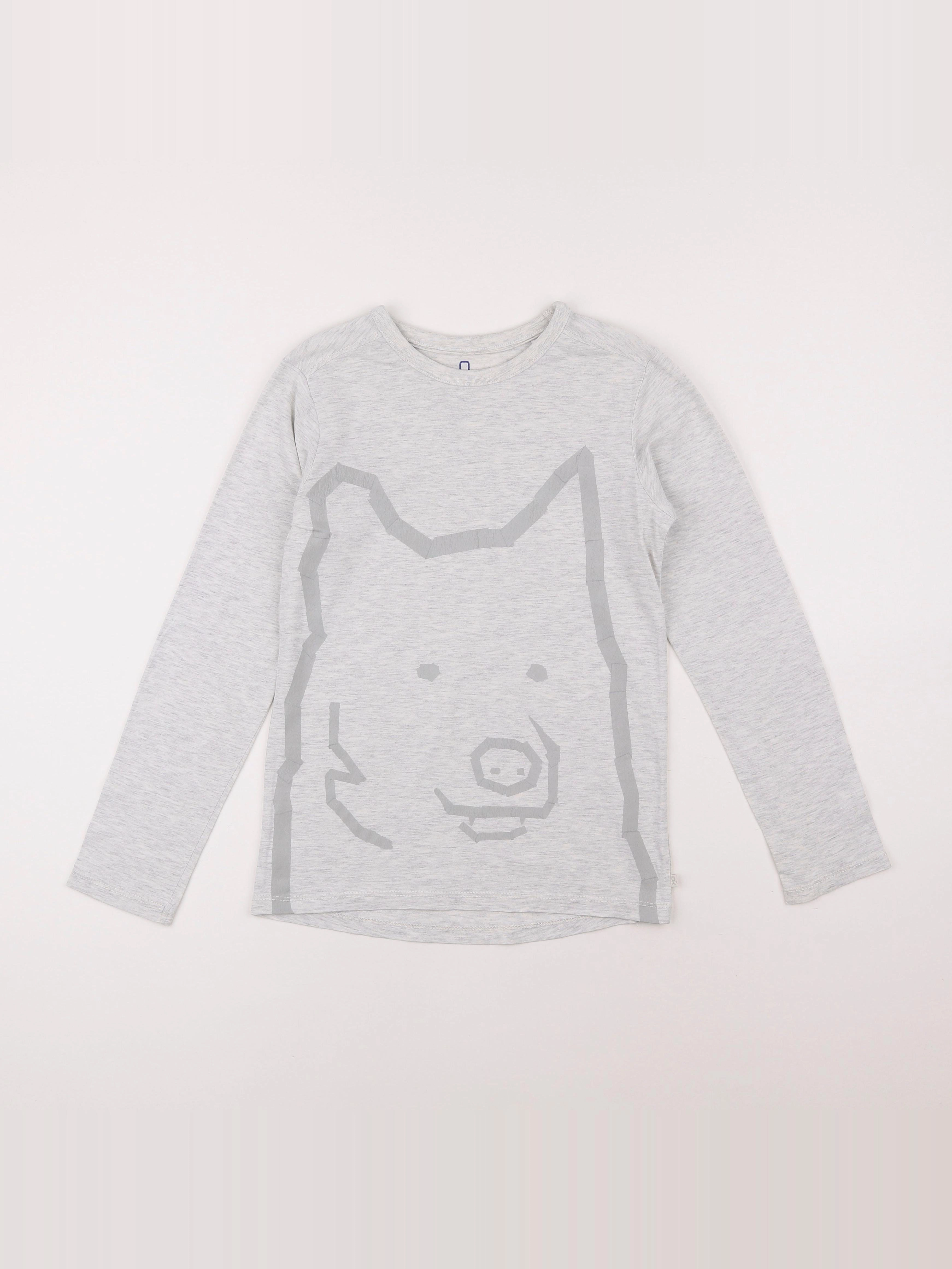Okaidi - tee-shirt gris - 10 ans