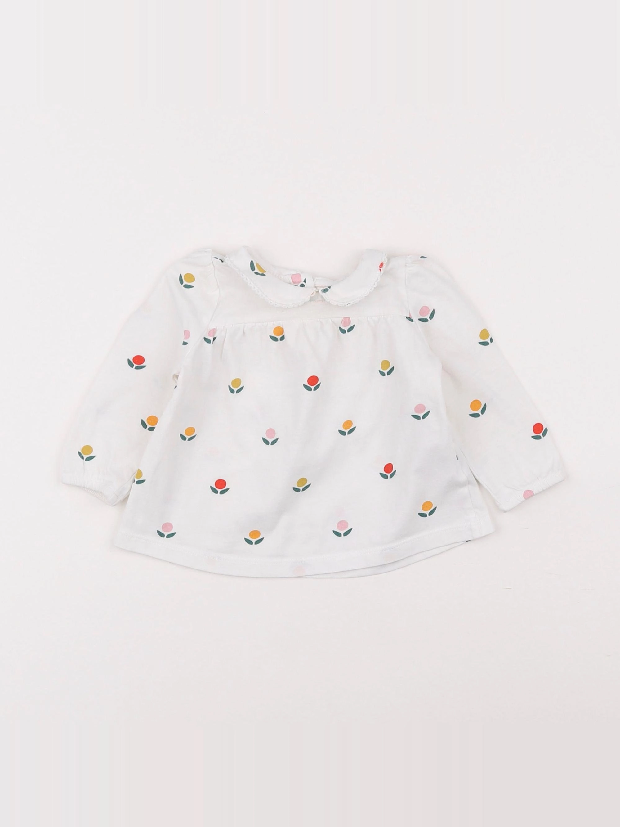 Boutchou - tee-shirt blanc - 6 mois