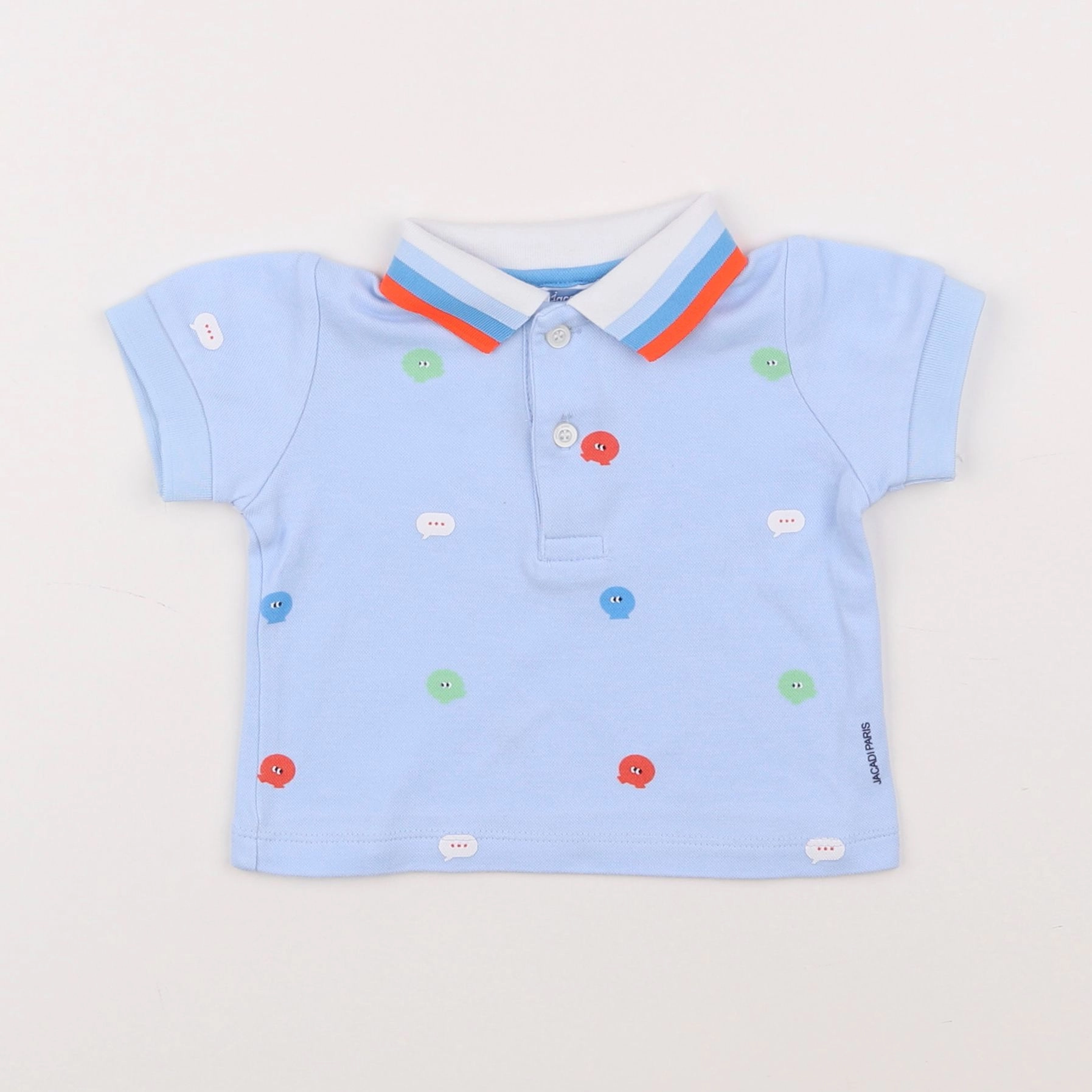 Jacadi - polo bleu - 6 mois