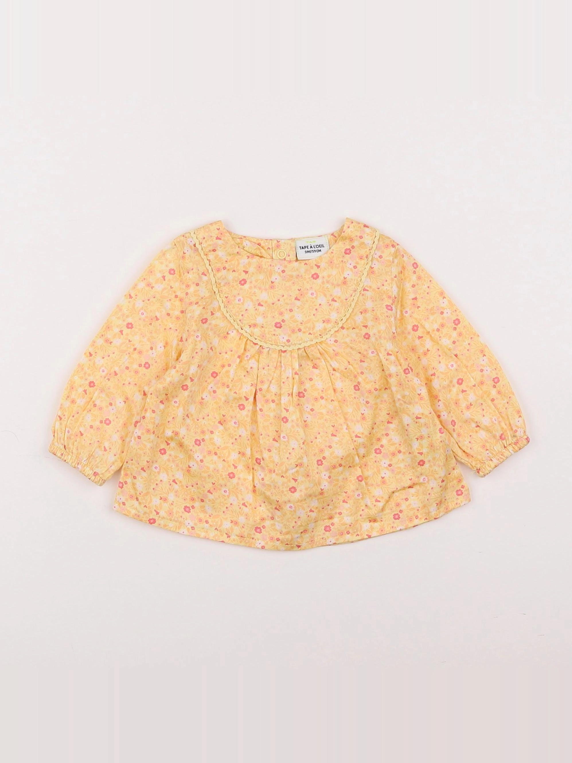 Tape à l'oeil - blouse jaune - 3 mois