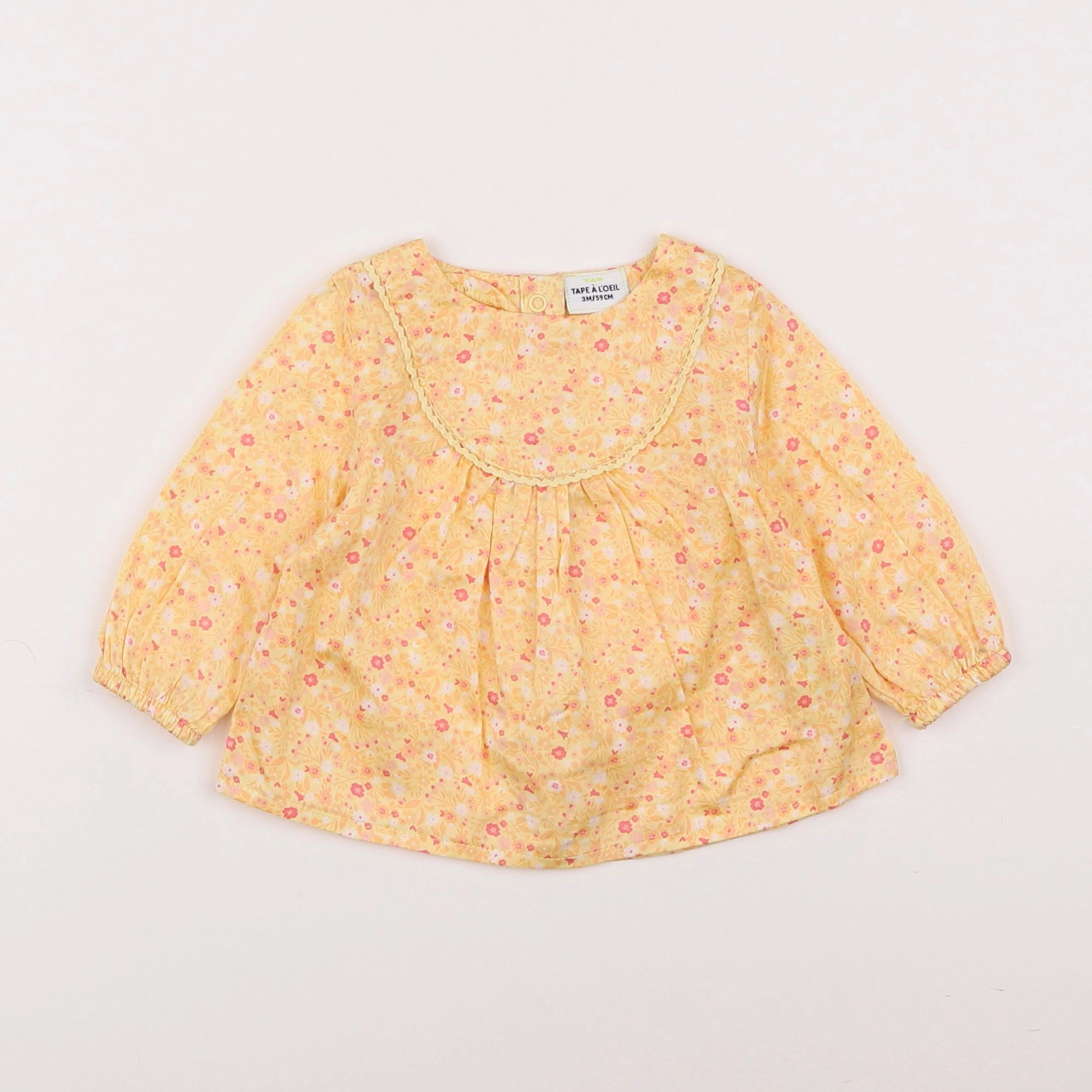 Tape à l'oeil - blouse jaune - 3 mois