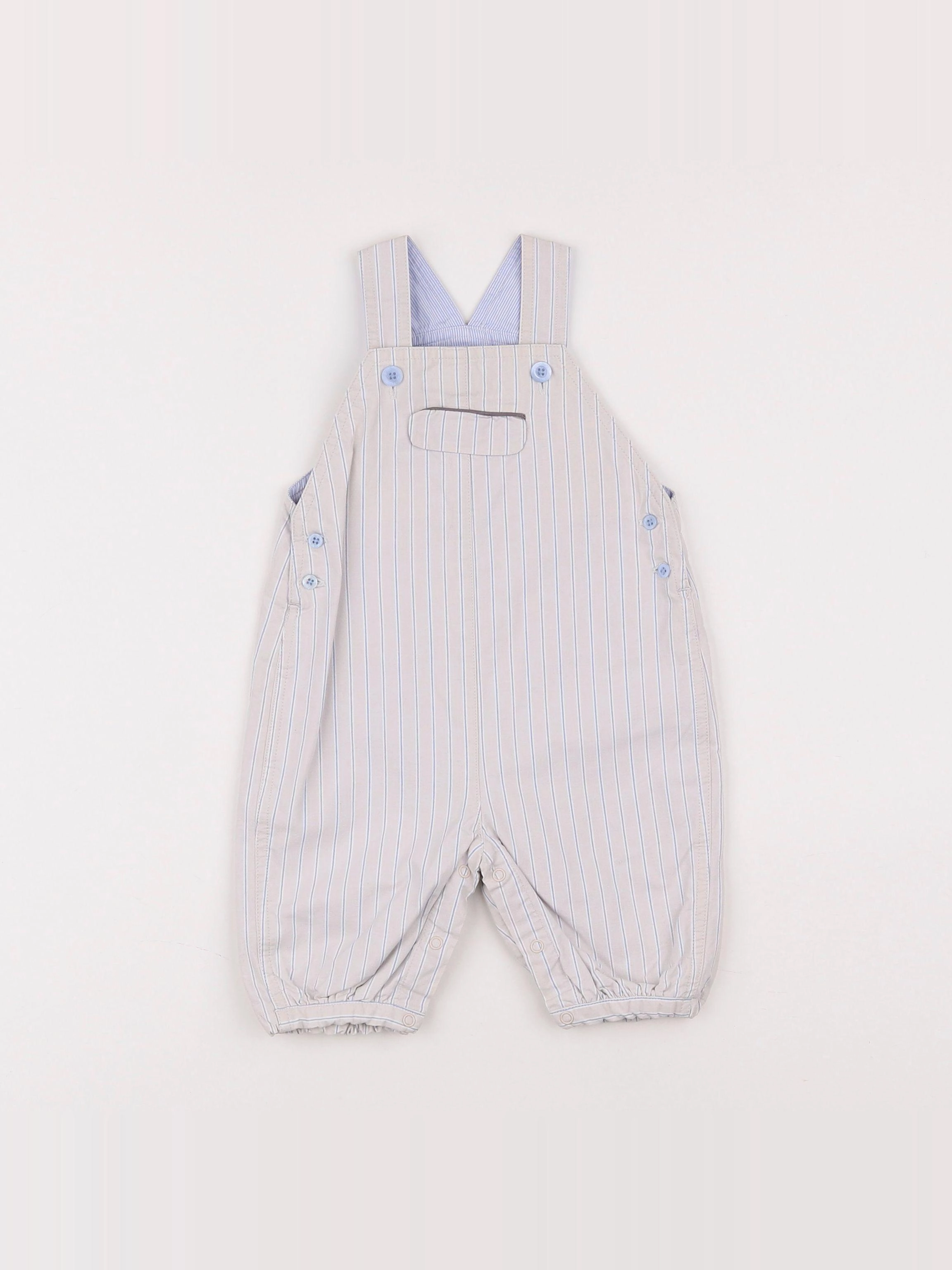 Jacadi - salopette gris - 3 mois