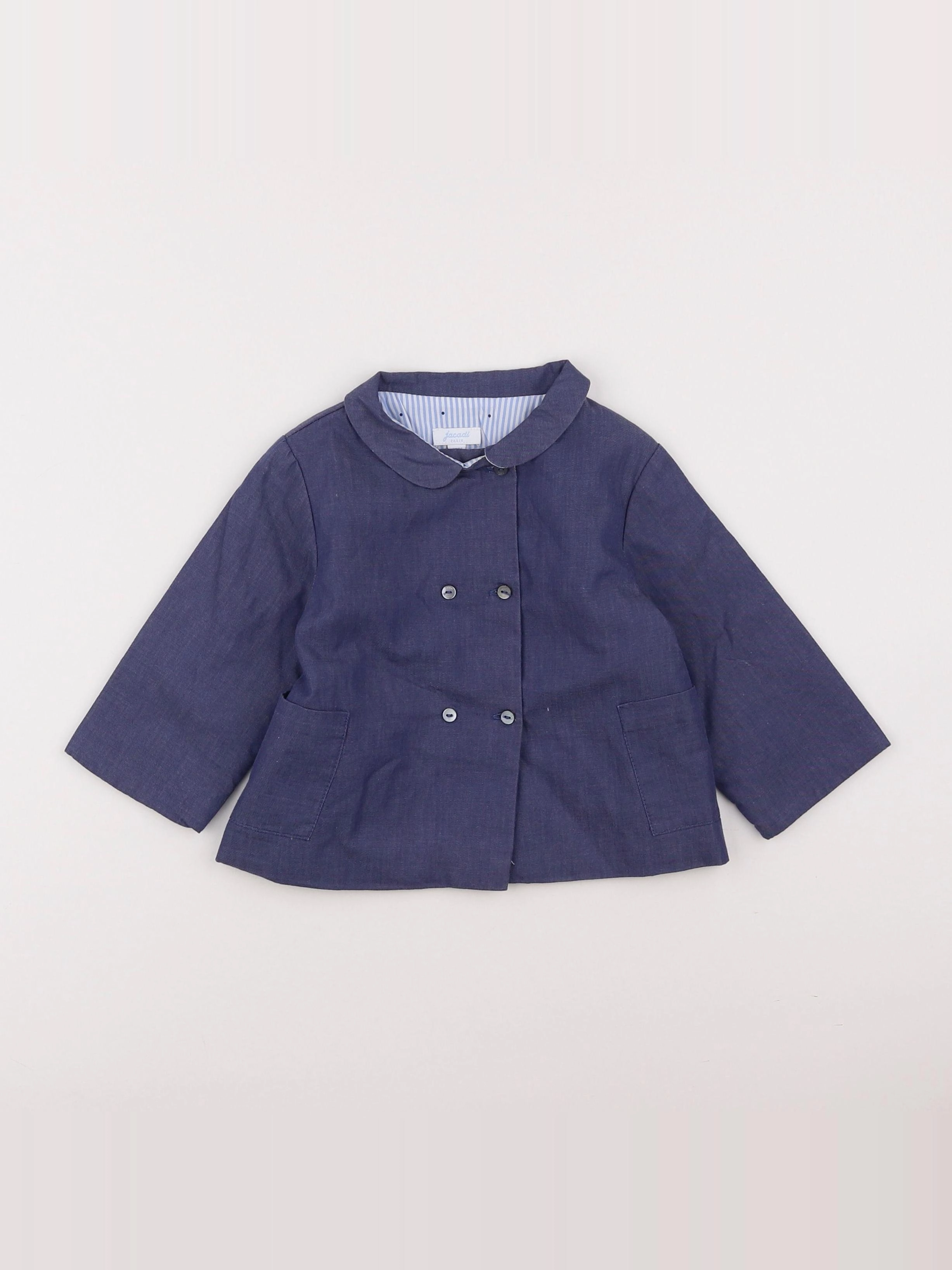 Jacadi - veste bleu - 12 mois