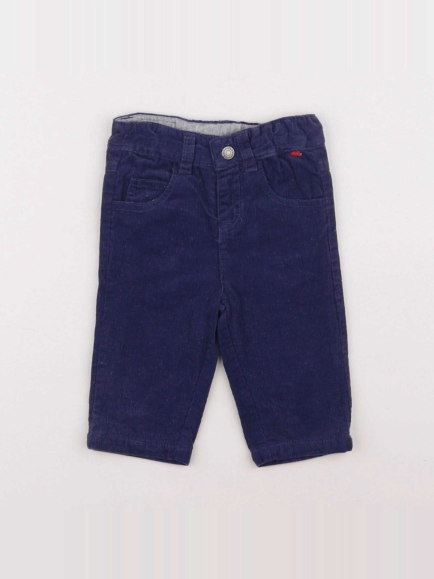 Cadet Rousselle - pantalon doublé bleu - 6 mois