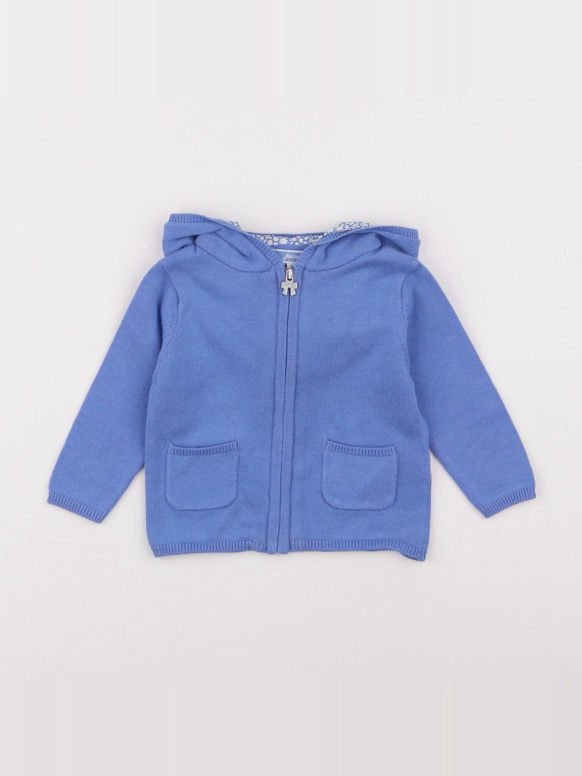 Jacadi - gilet bleu - 6 mois