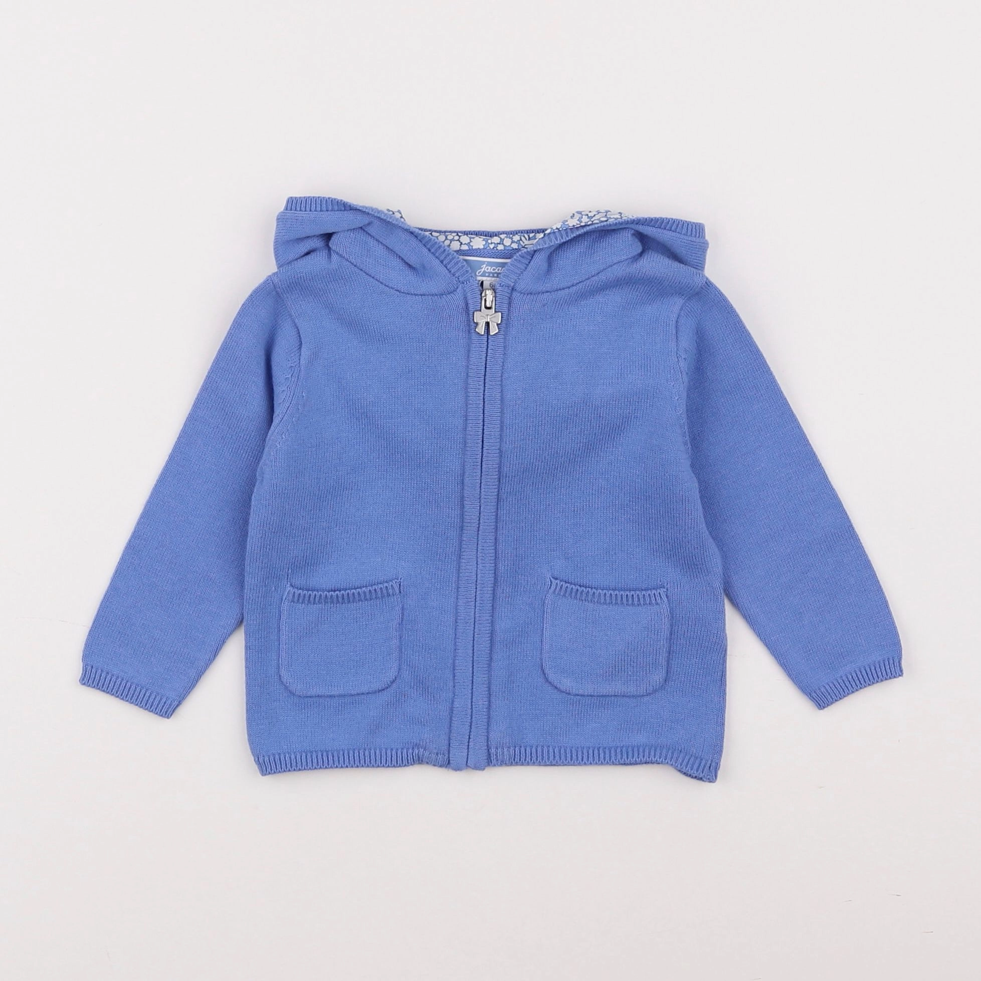 Jacadi - gilet bleu - 6 mois