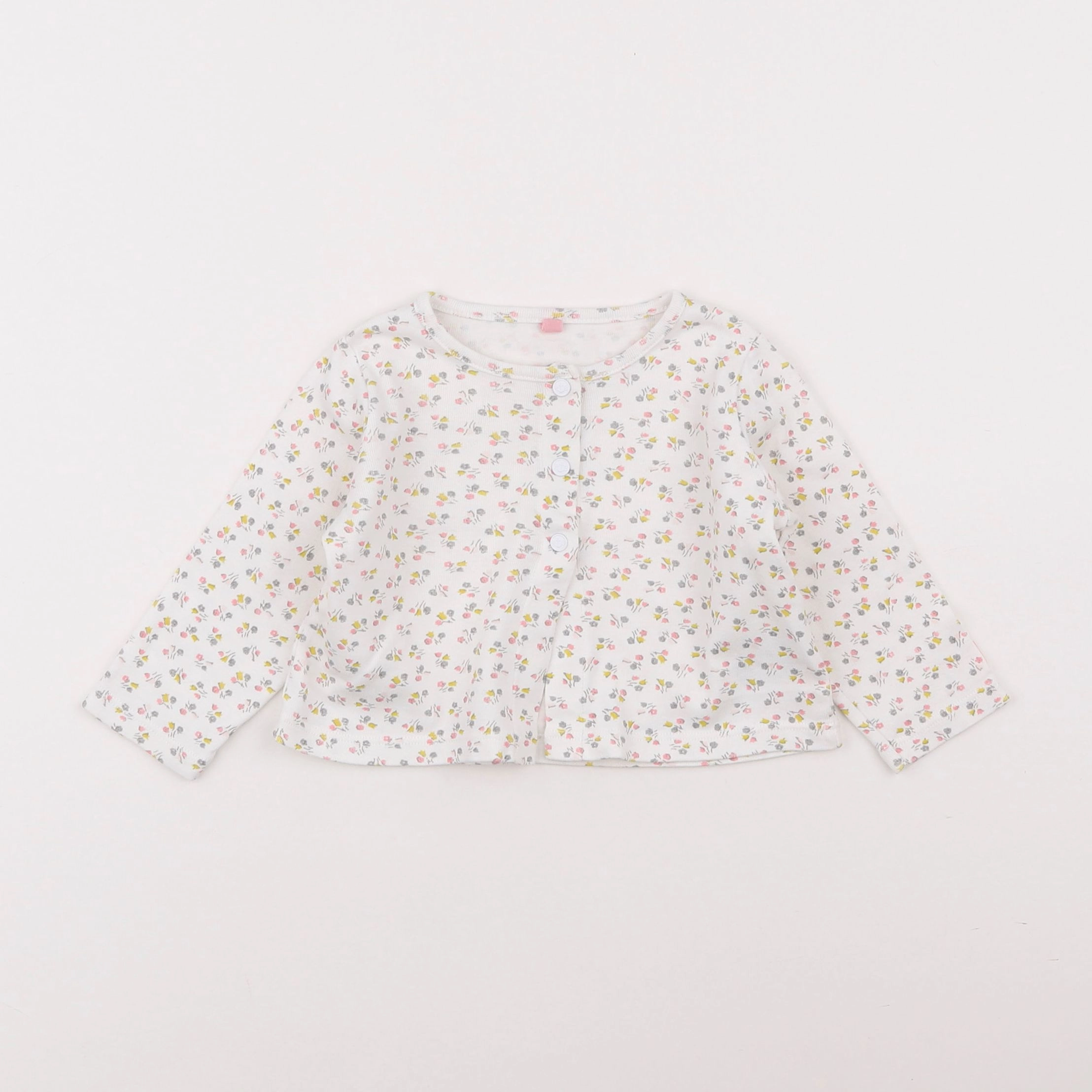 Petit Bateau - tee-shirt blanc - 12 mois