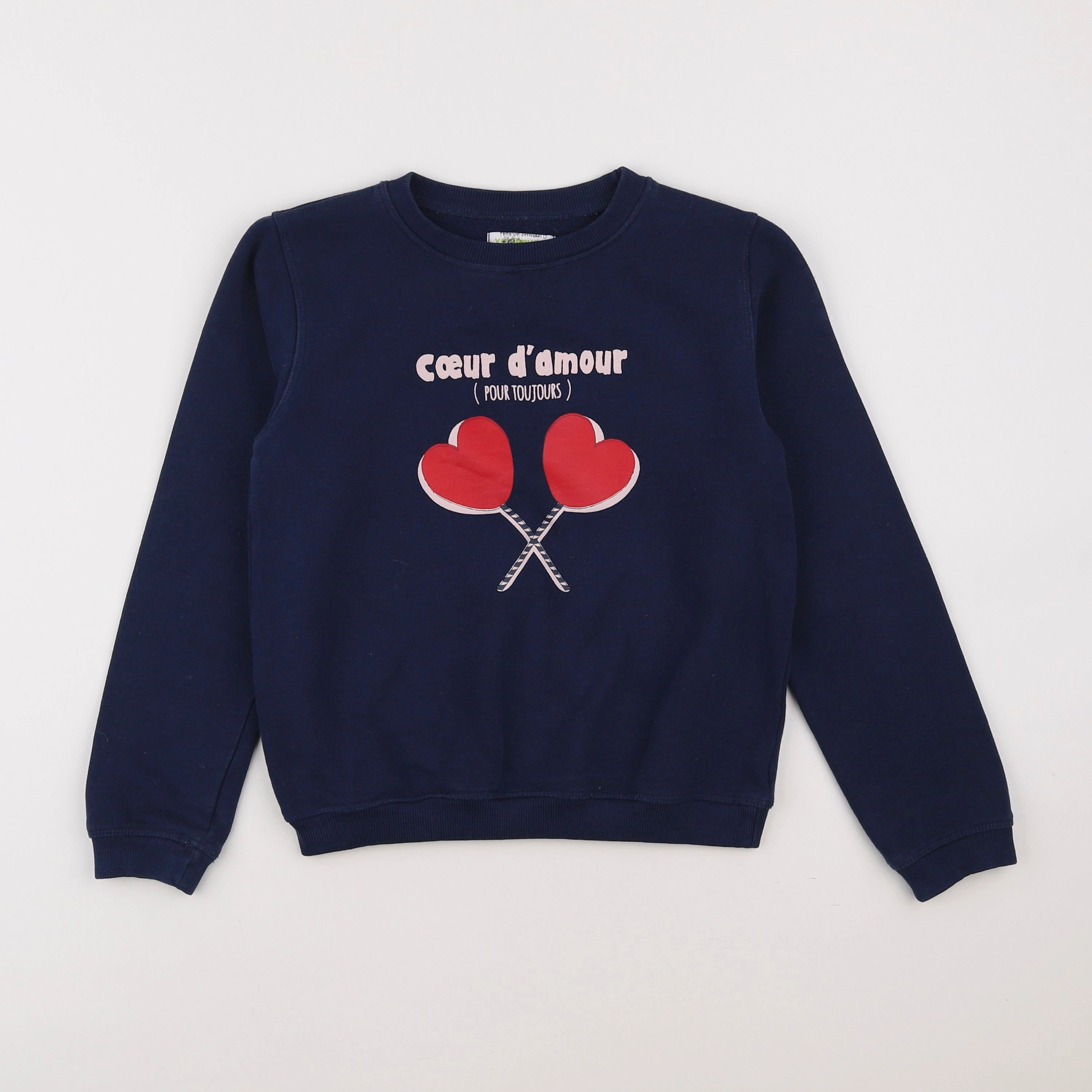 Vertbaudet - sweat bleu - 10 ans