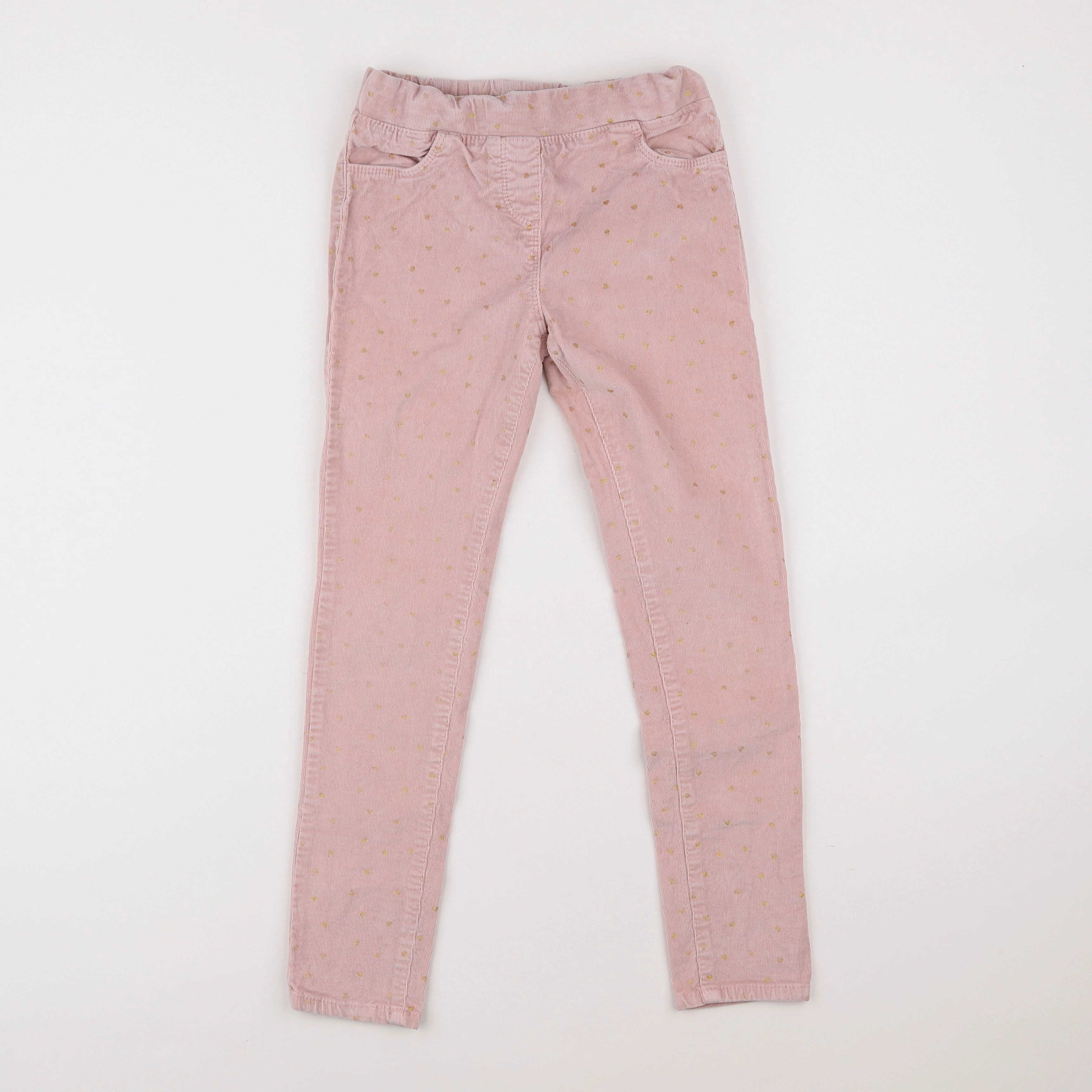 Vertbaudet - pantalon rose, or - 9 ans