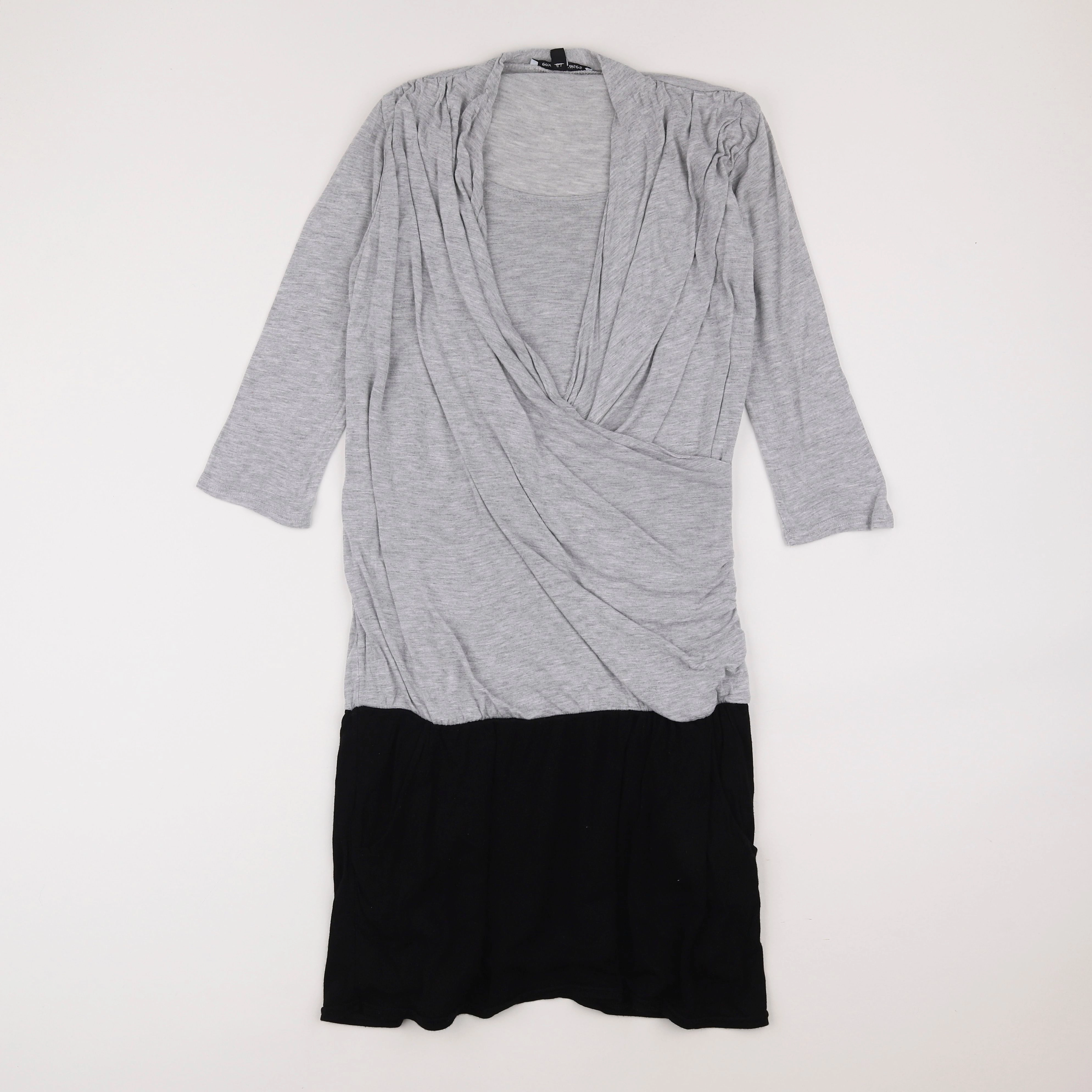Envie de fraise - robe grossesse, allaitement gris, noir - 36 à 38