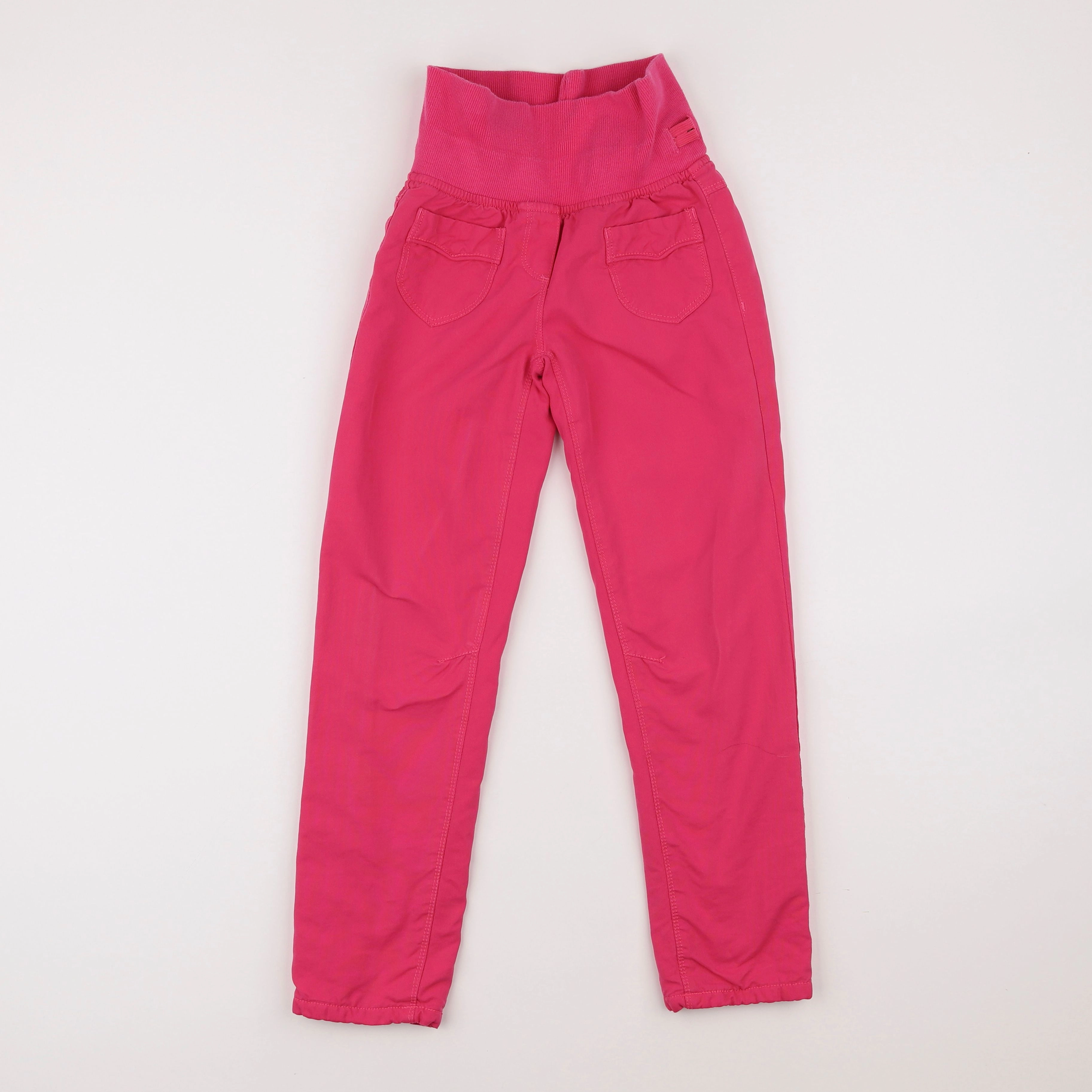 Vertbaudet - pantalon doublé rose - 8 ans