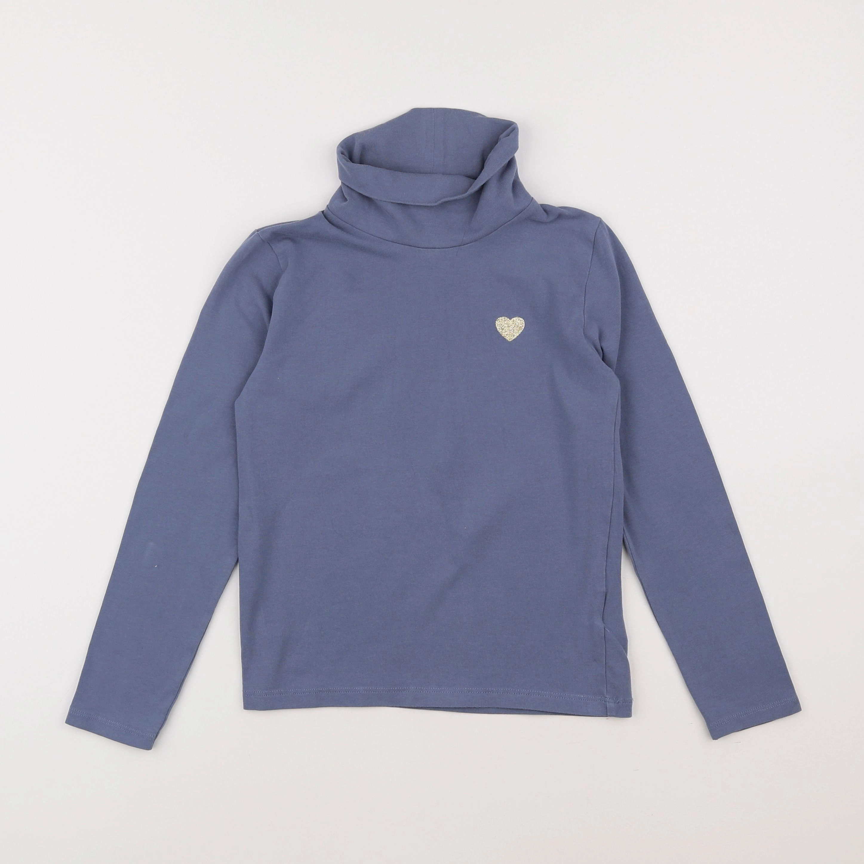 Vertbaudet - sous-pull bleu - 8 ans