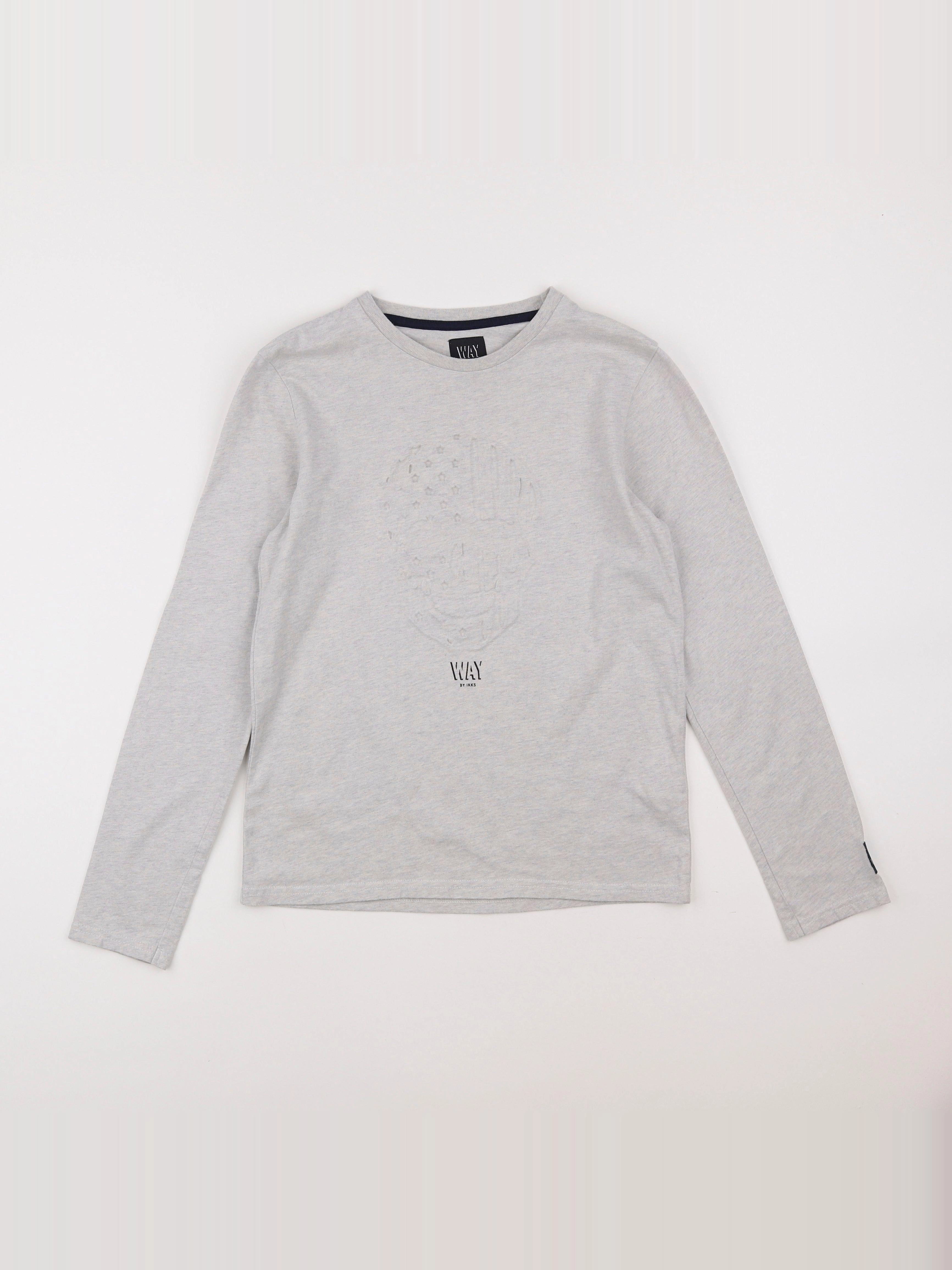 IKKS - tee-shirt gris - 12 ans