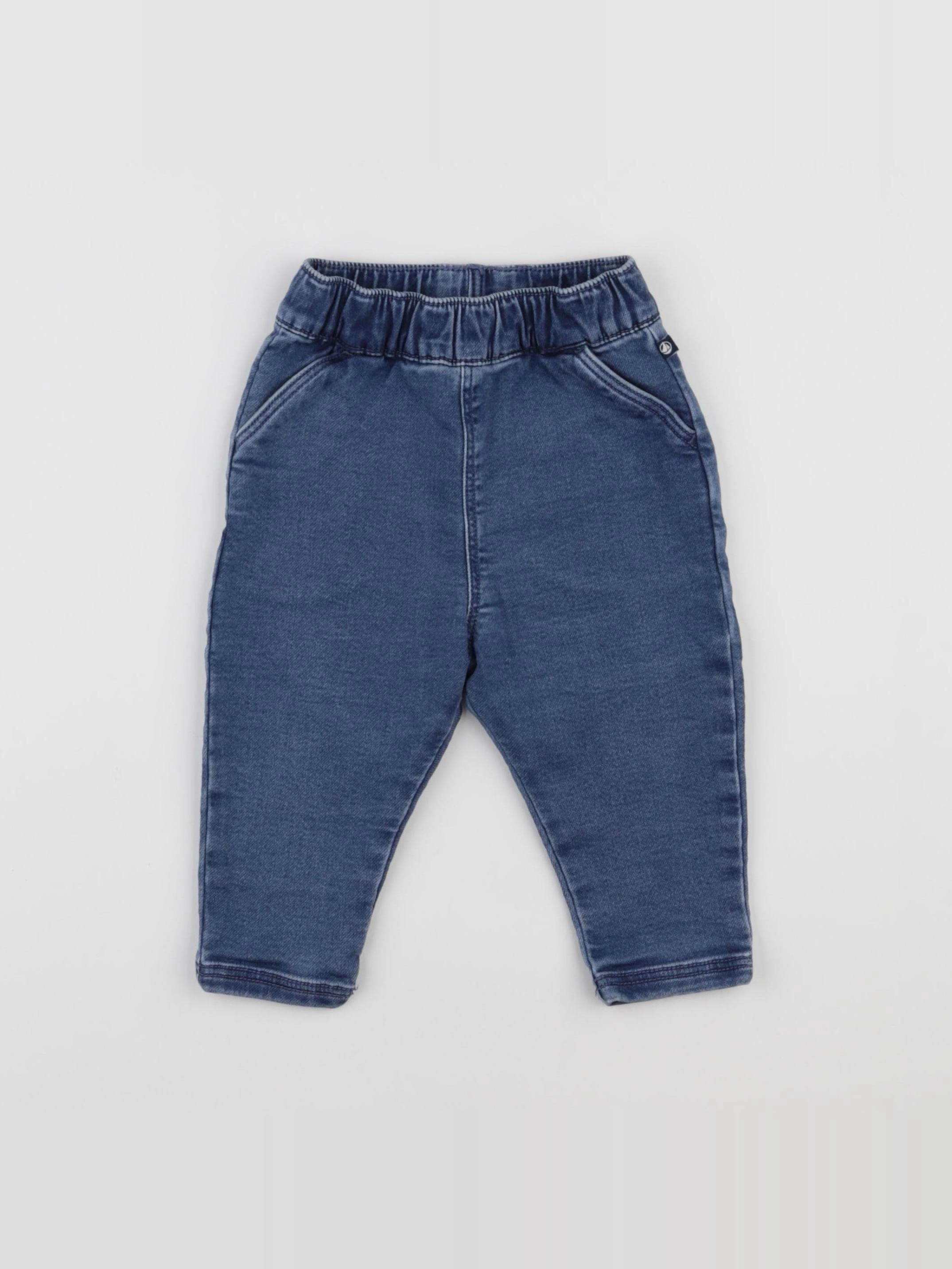 Petit Bateau - jean bleu - 12 mois