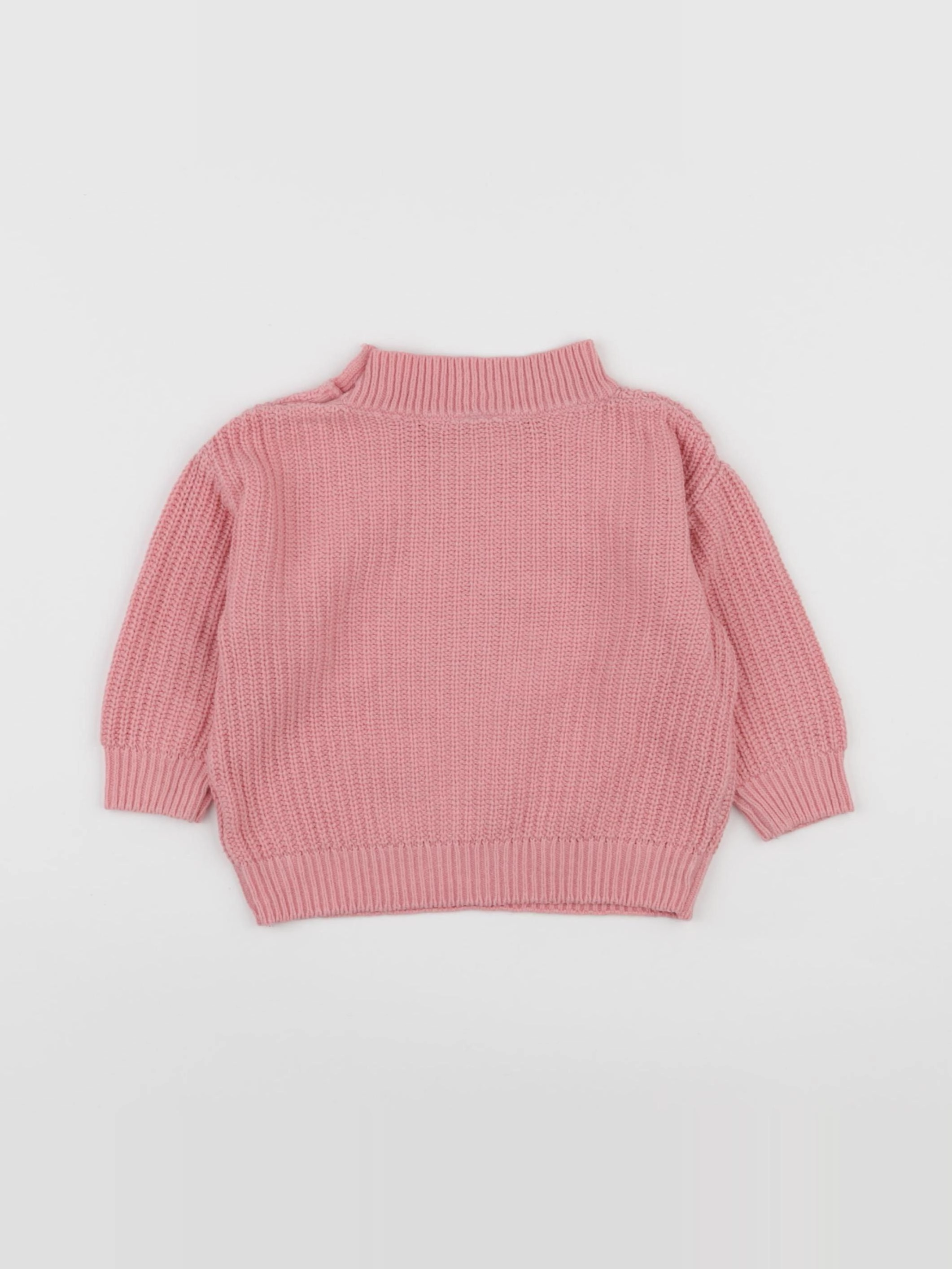 H&M - pull rose - 6/9 mois