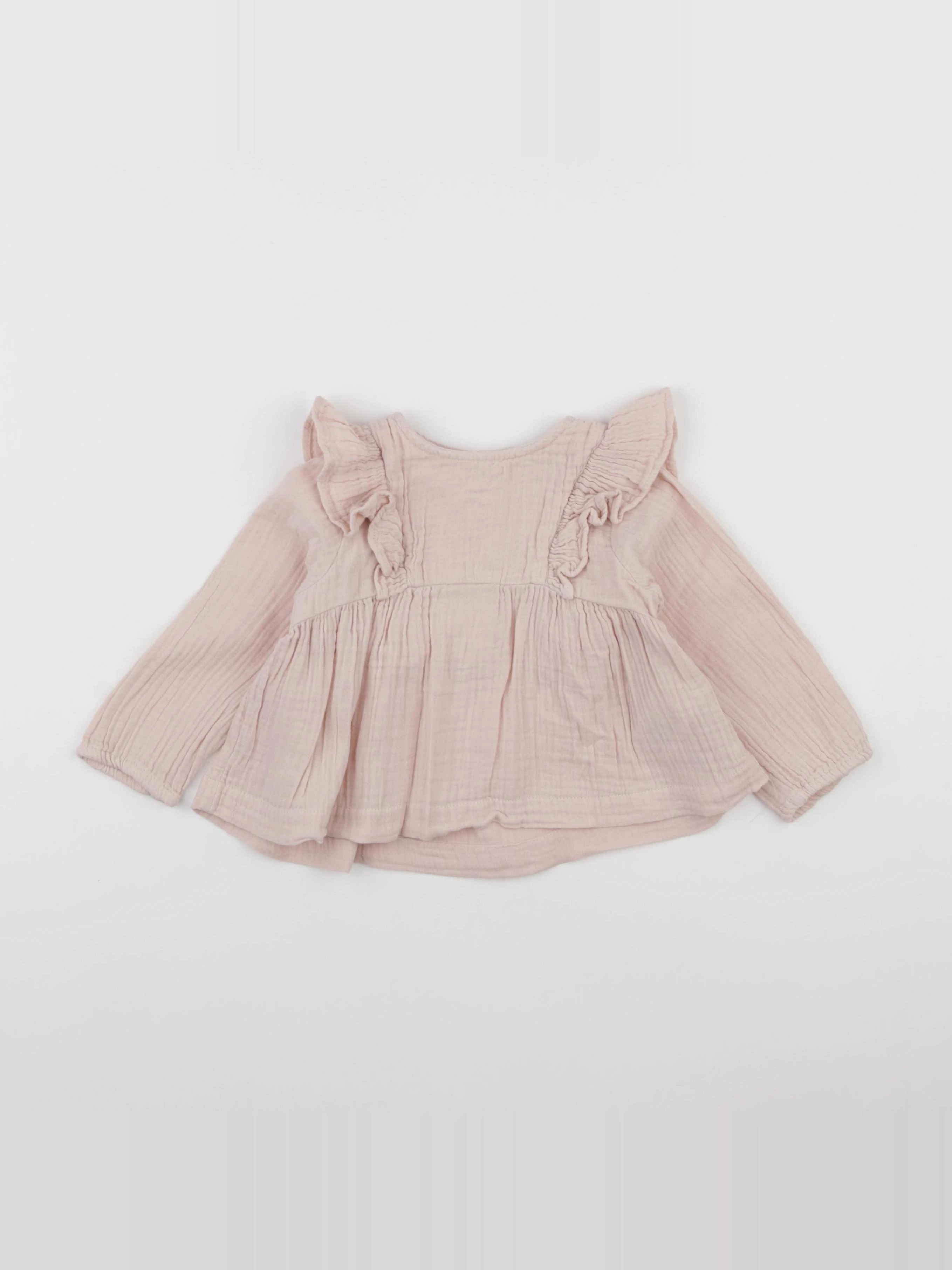 Vertbaudet - blouse rose - 12 mois