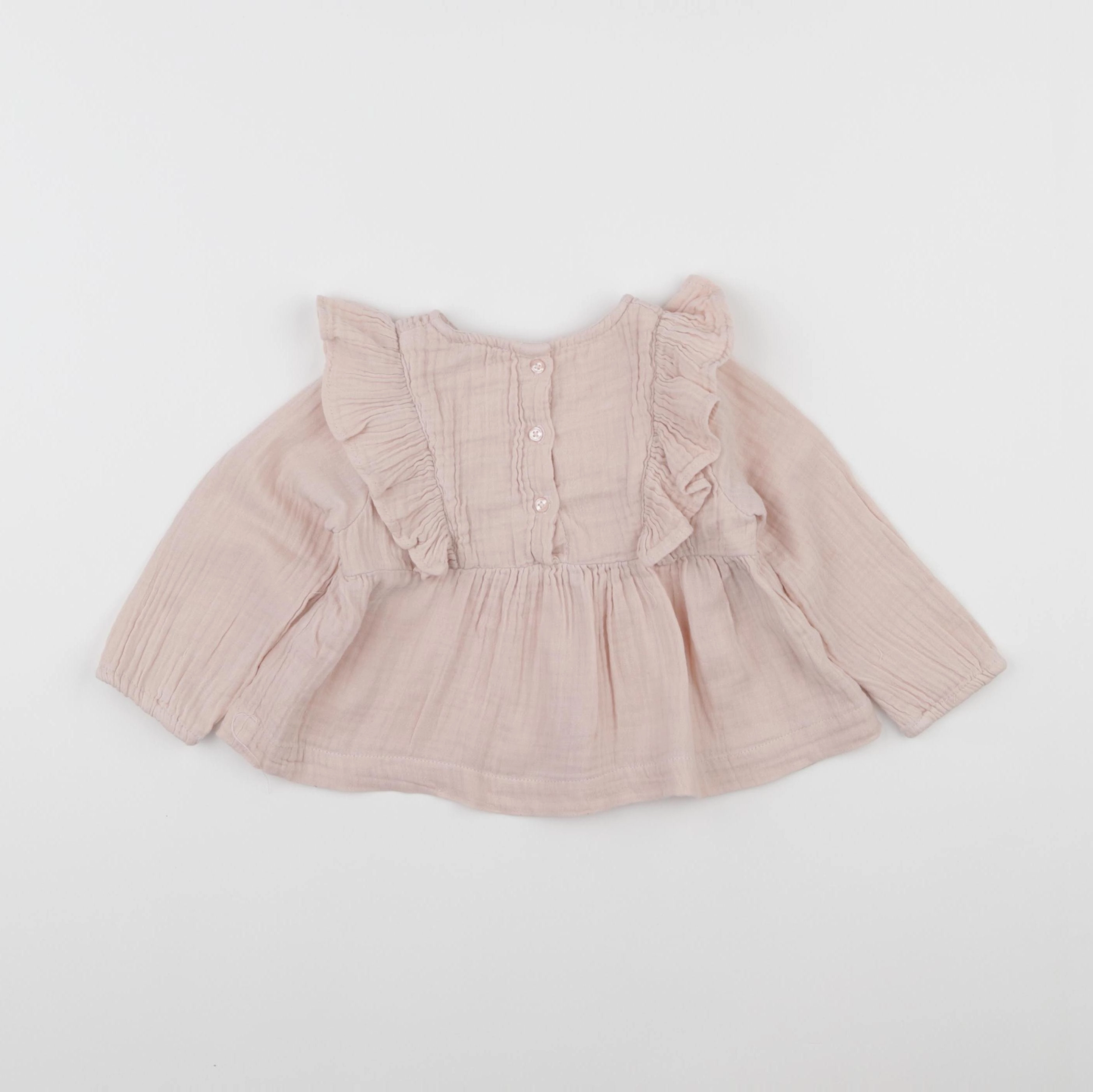 Vertbaudet - blouse rose - 12 mois