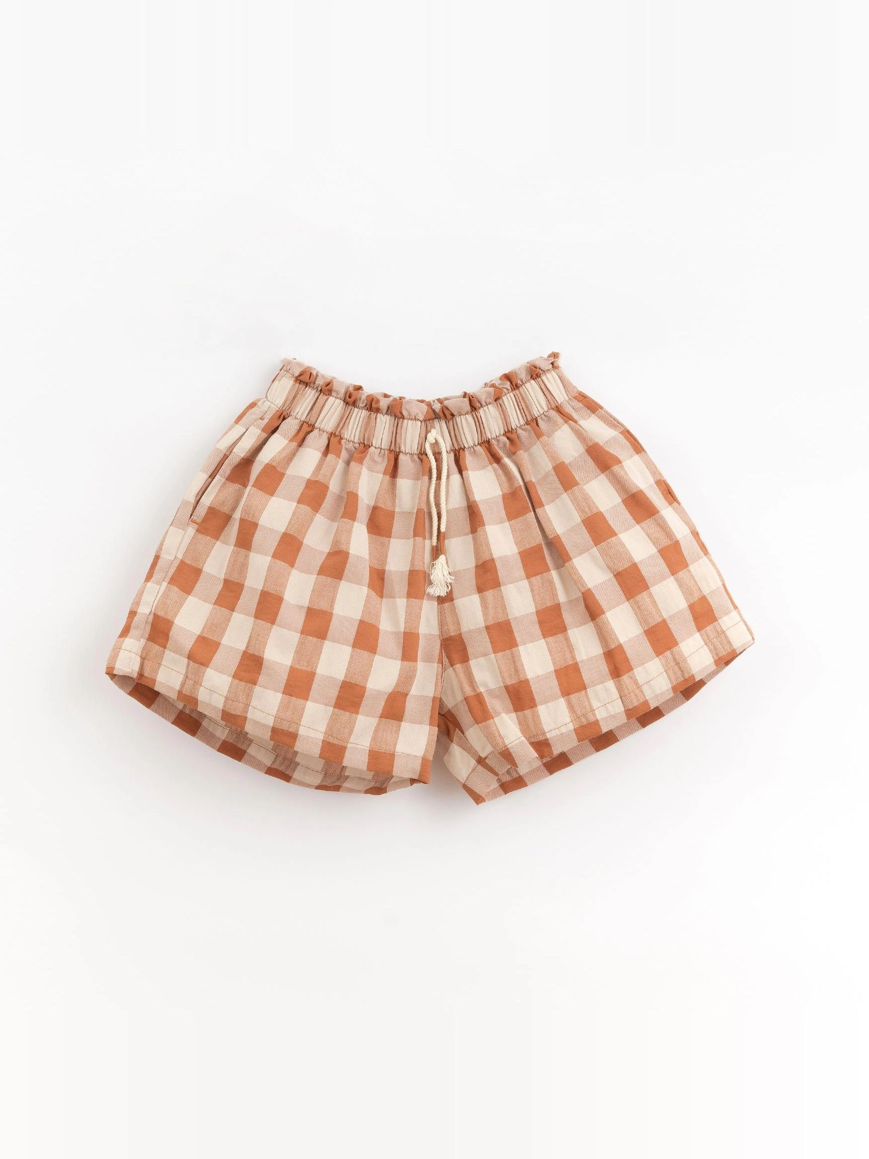 Play Up - Short vichy orange - 12 ans