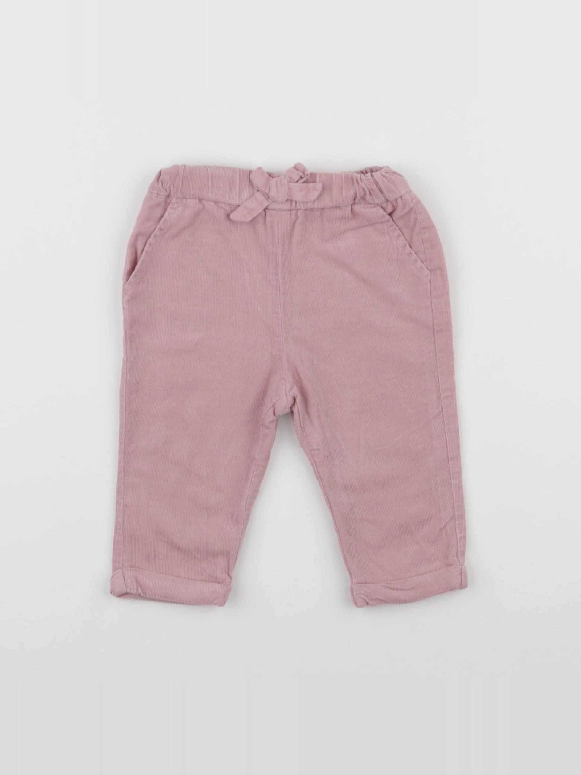 Vertbaudet - pantalon rose - 9 mois