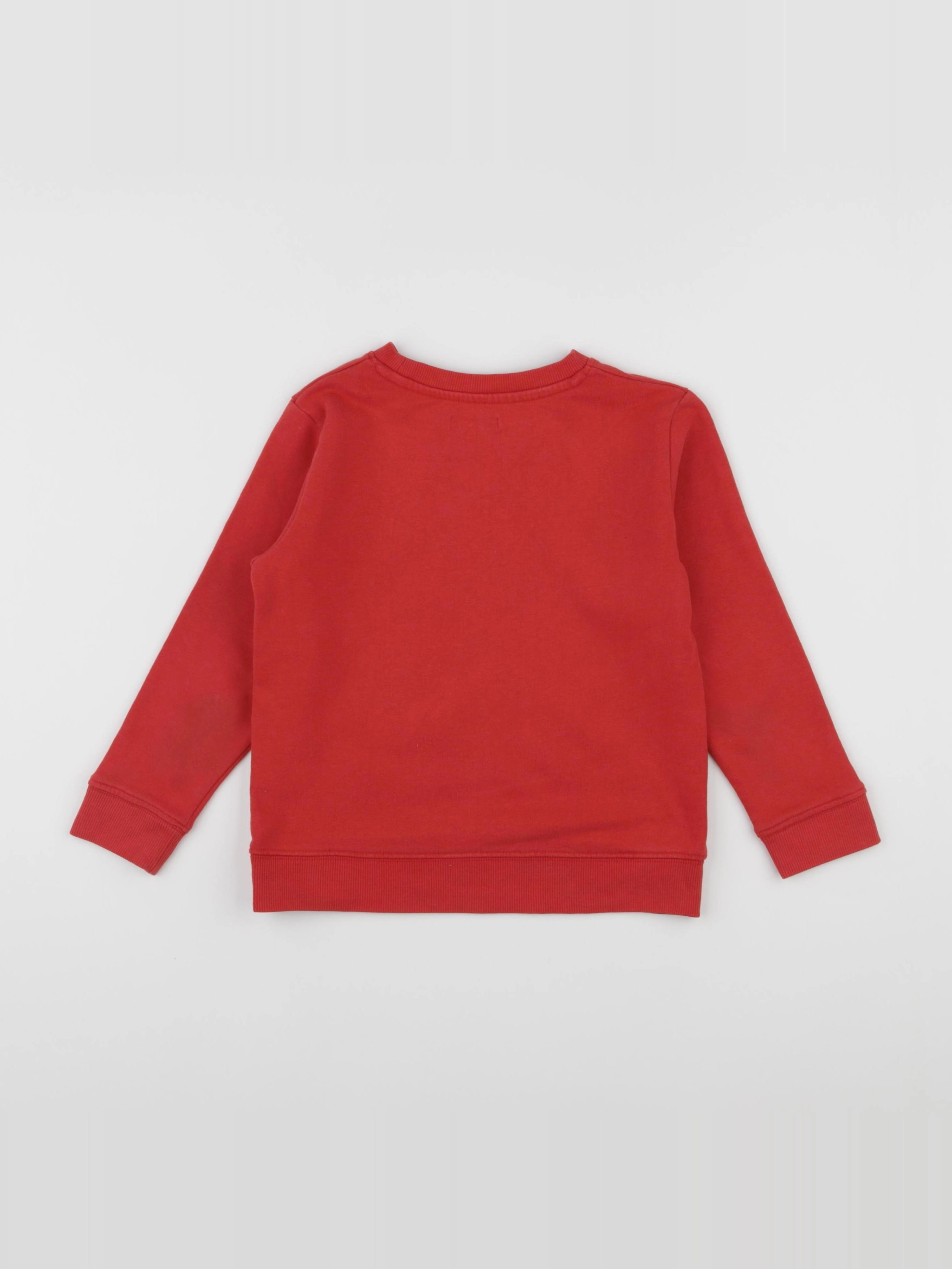 Vertbaudet - sweat rouge - 6 ans