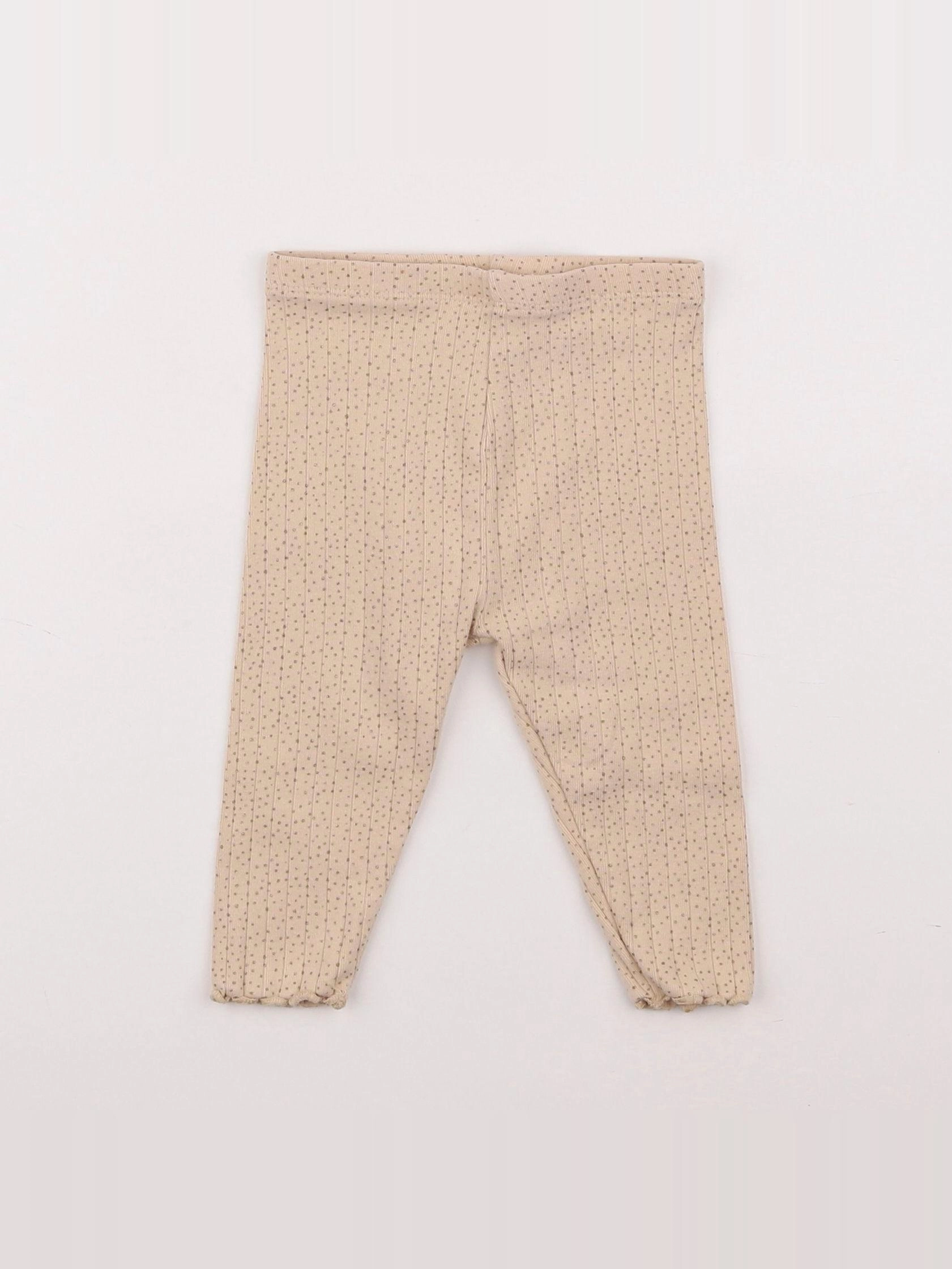 Next - legging beige, or - 3/6 mois