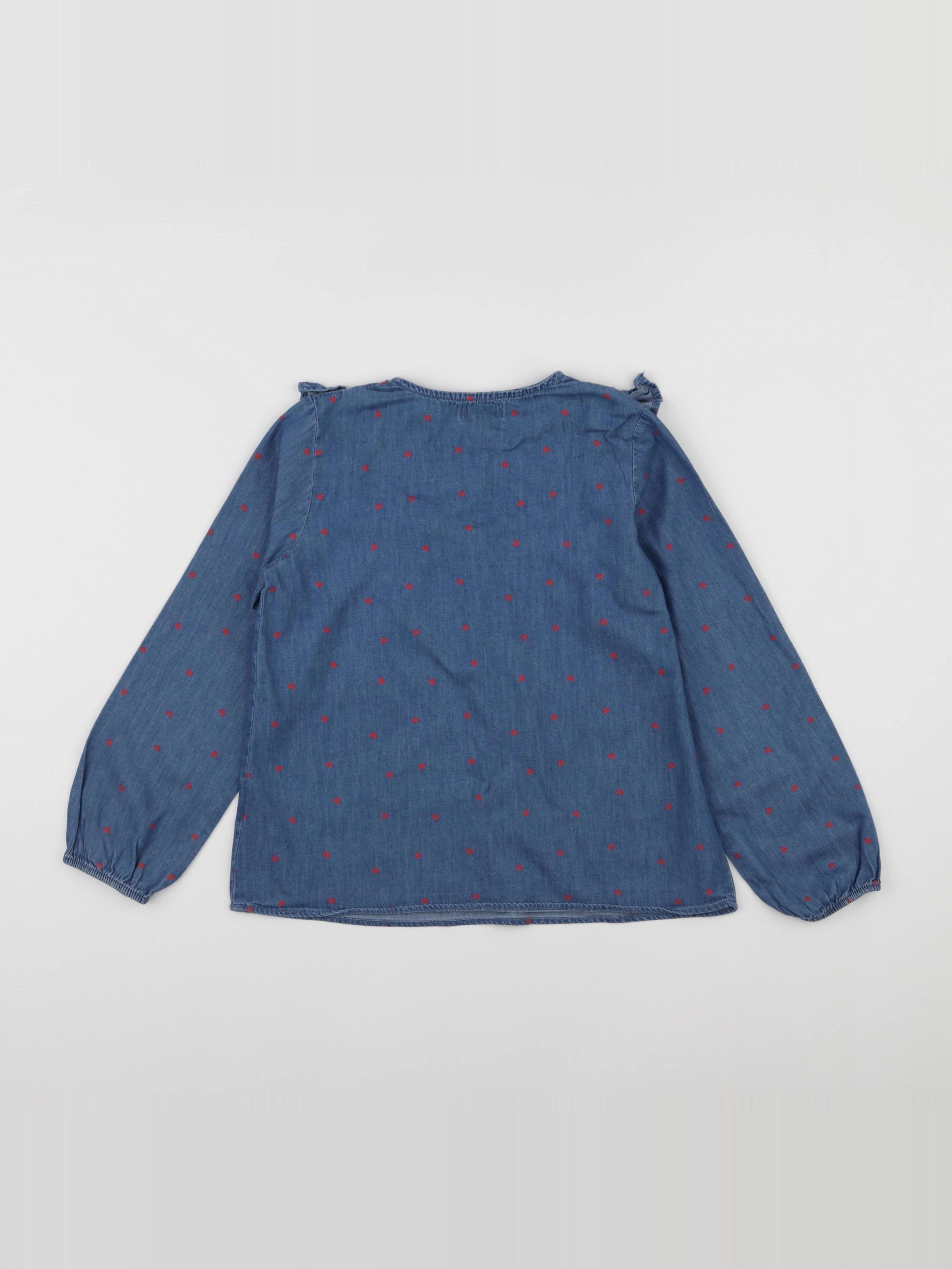 Vertbaudet - blouse bleu - 9 ans