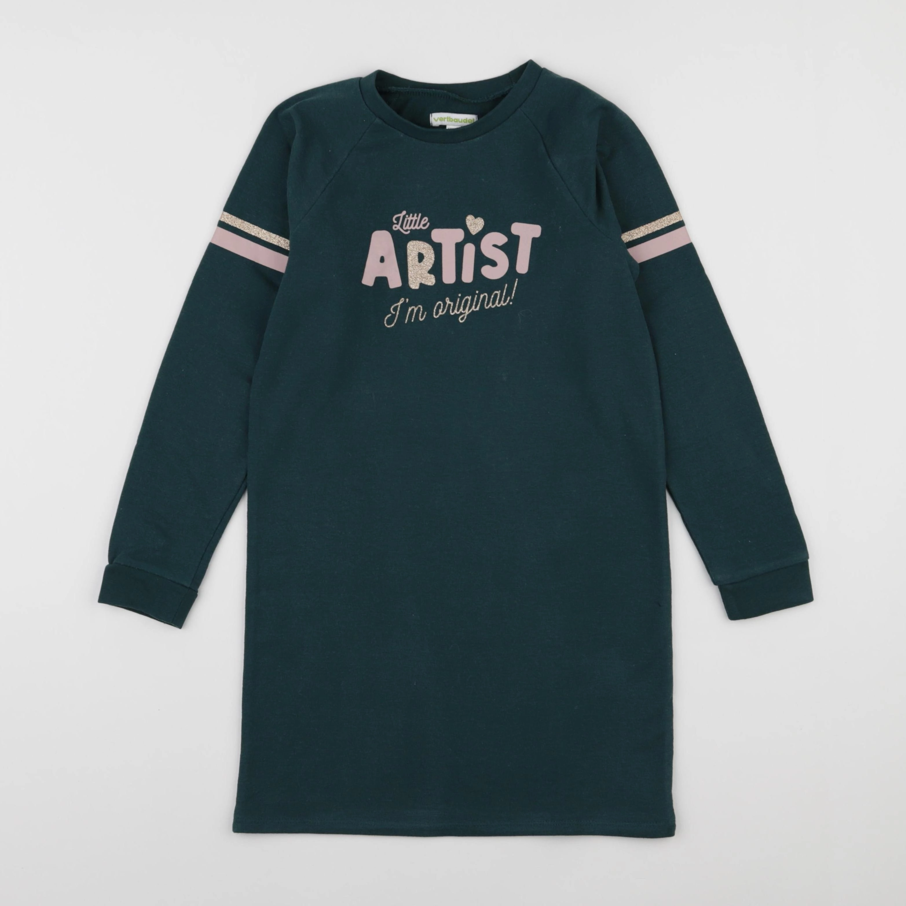 Vertbaudet - robe vert - 8 ans