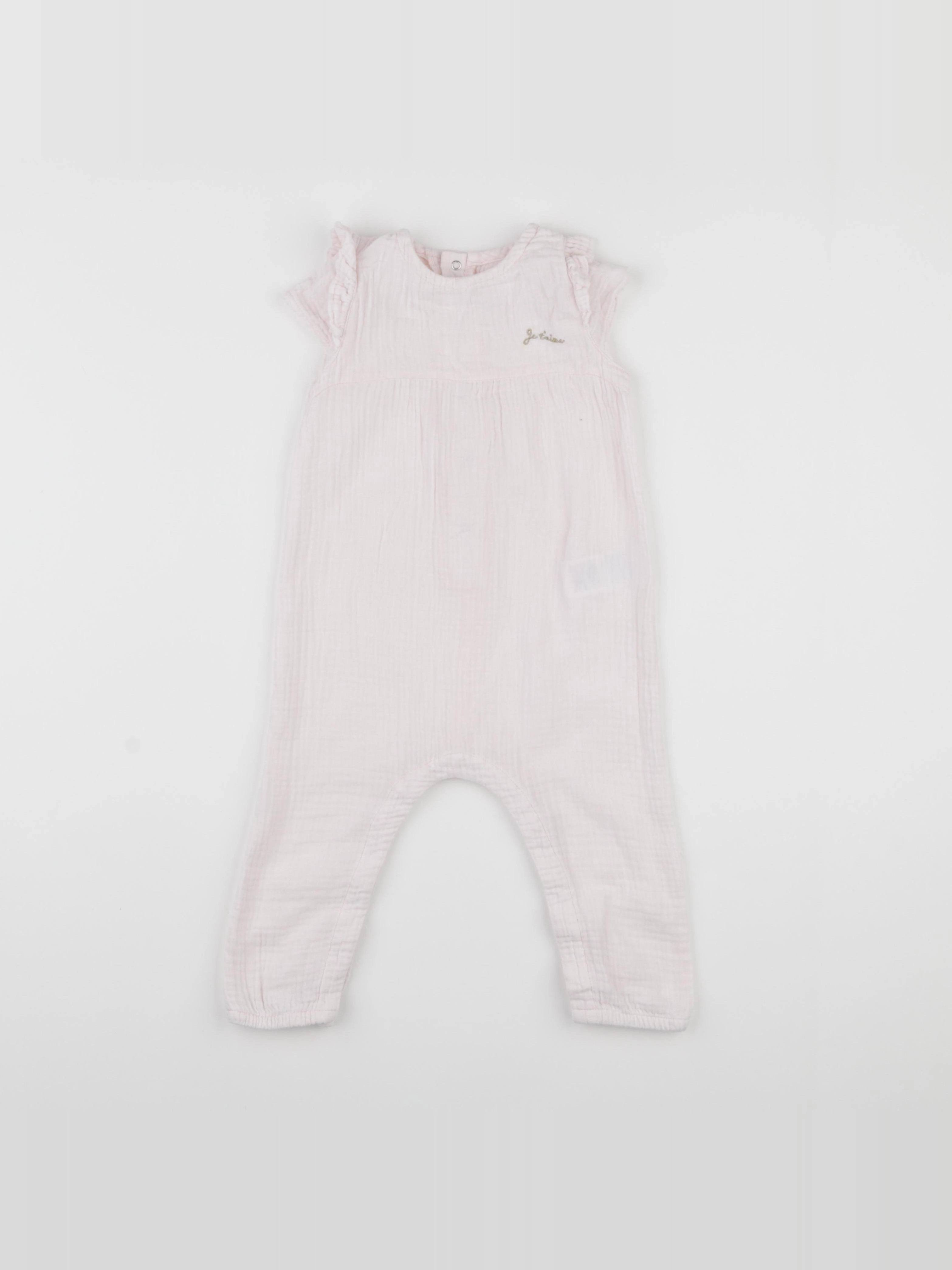 Vertbaudet - combinaison rose - 18 mois
