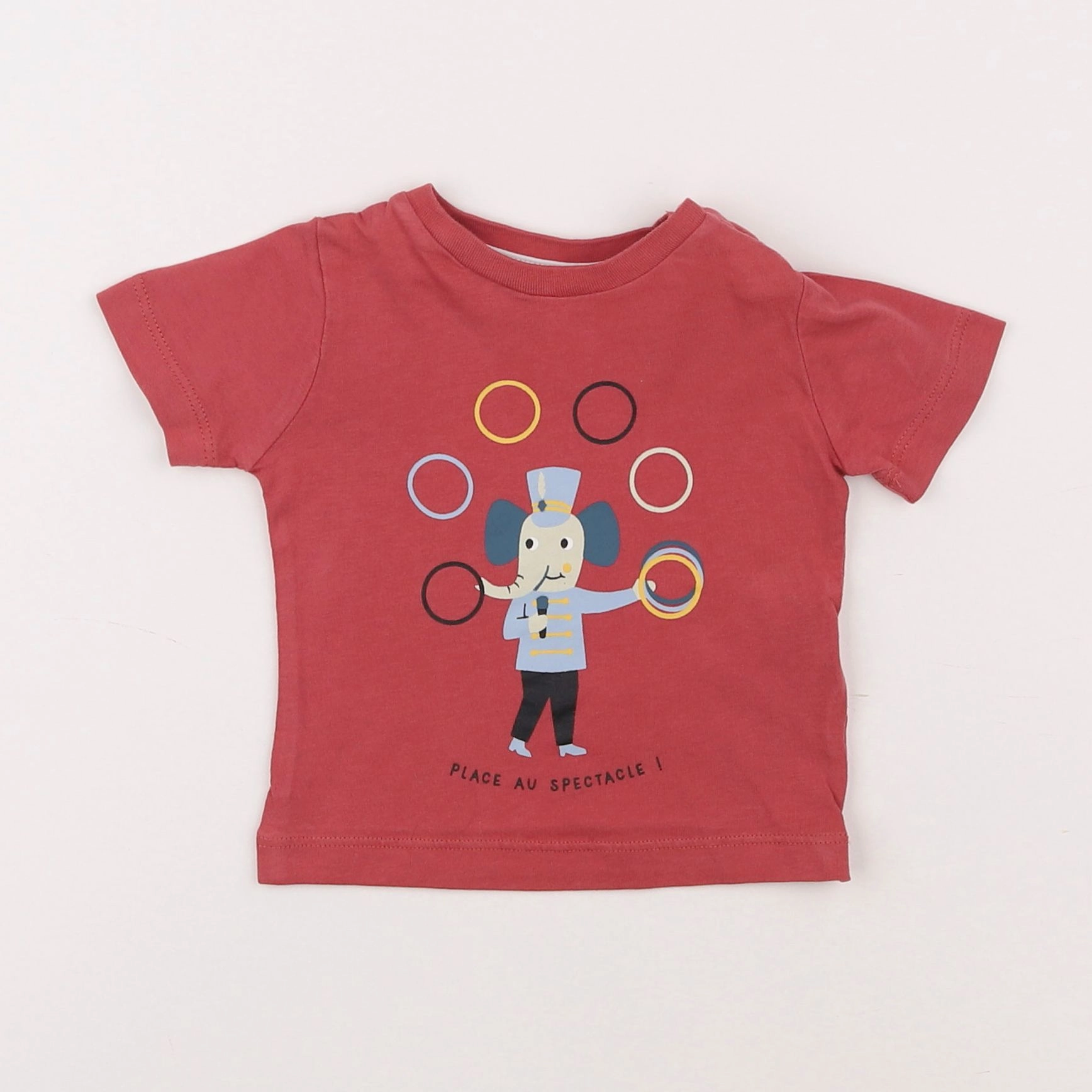 Boutchou - tee-shirt rouge - 6 mois