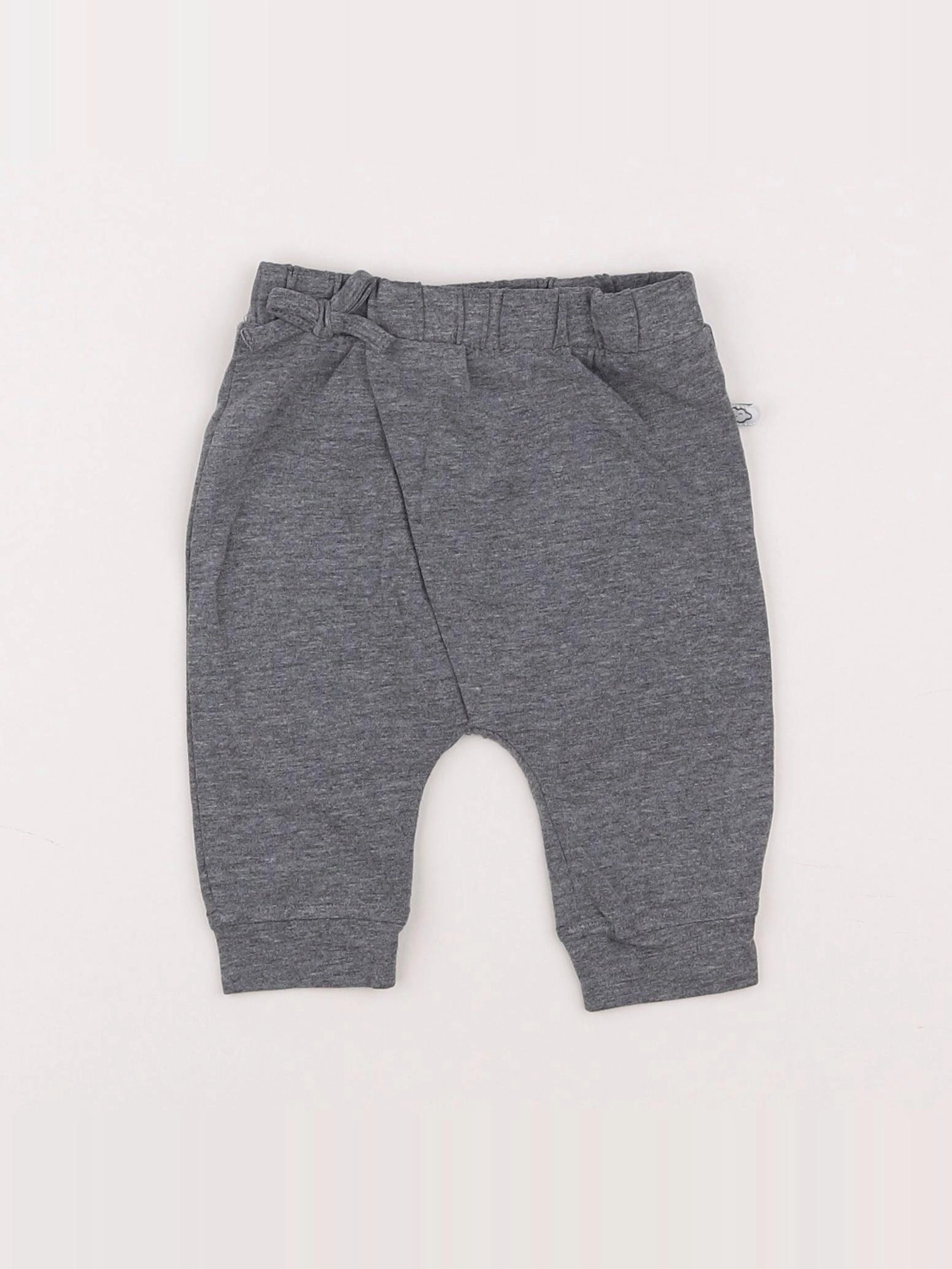 Vertbaudet - pantalon gris - 3 mois