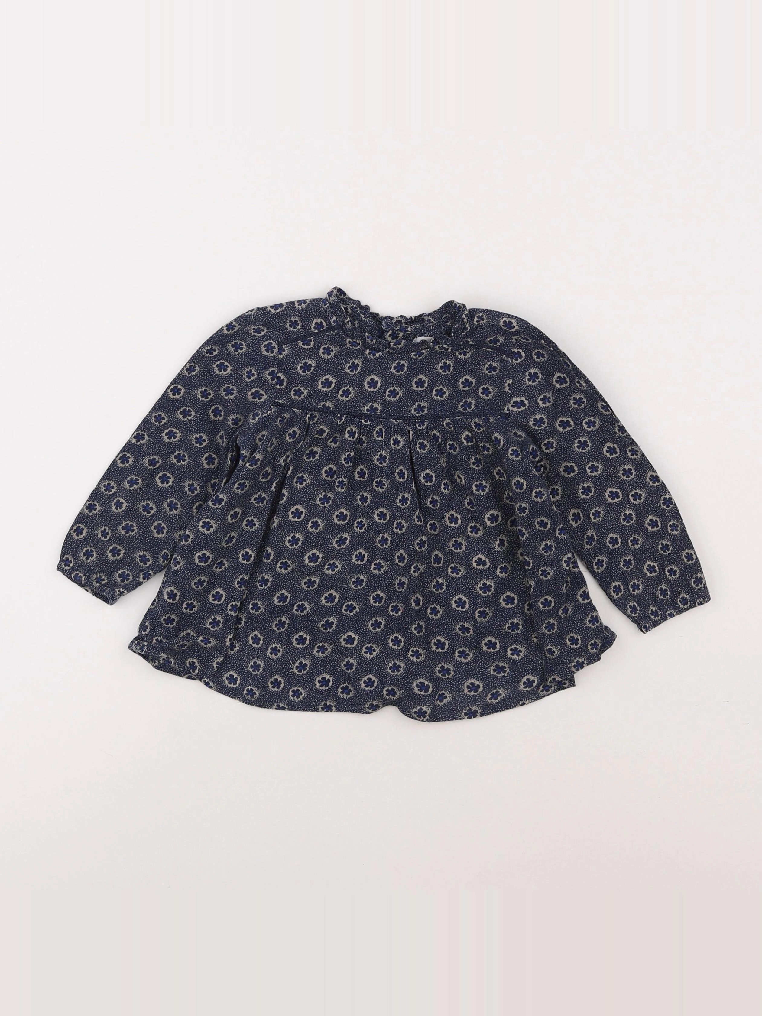 Boutchou - blouse bleu - 18 mois