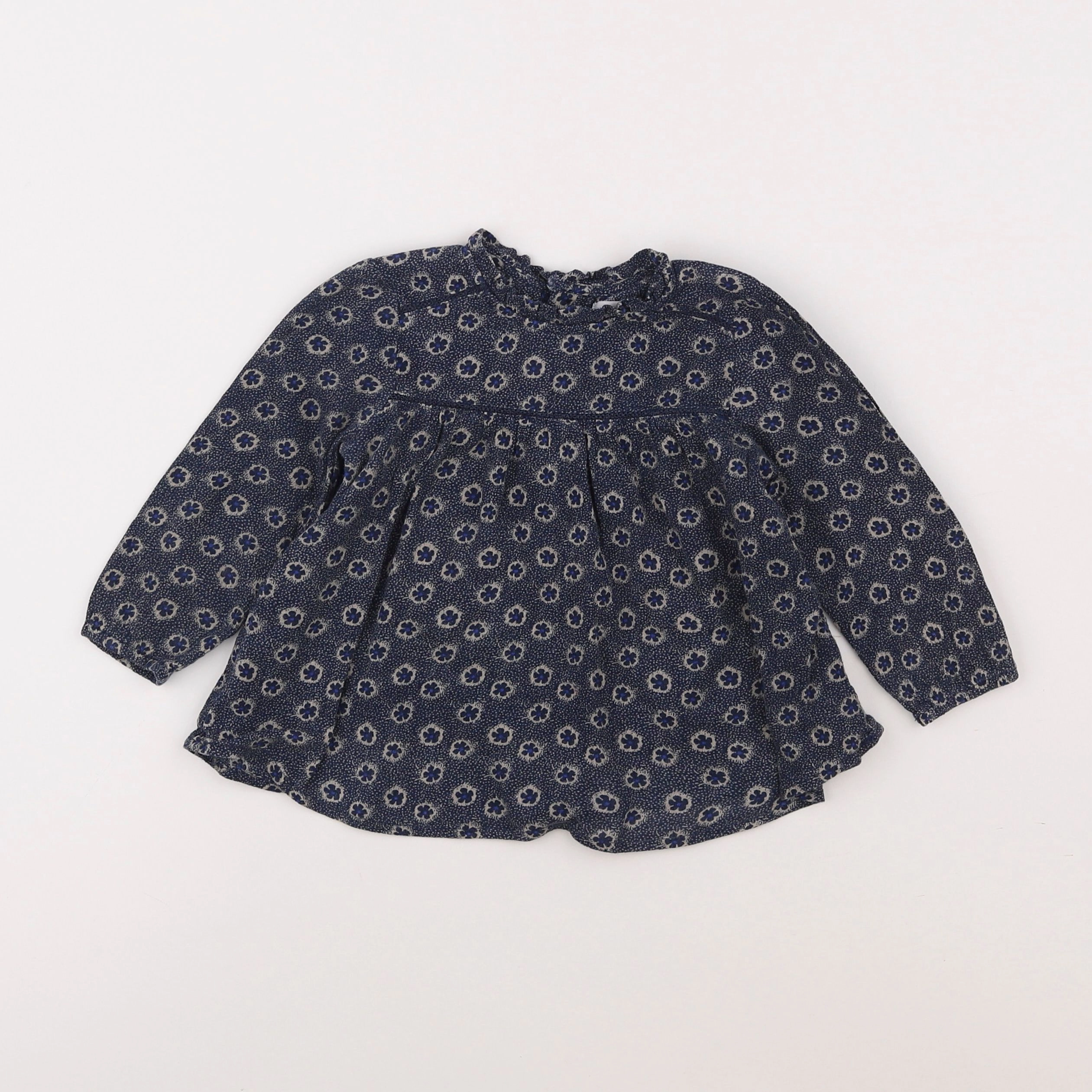 Boutchou - blouse bleu - 18 mois