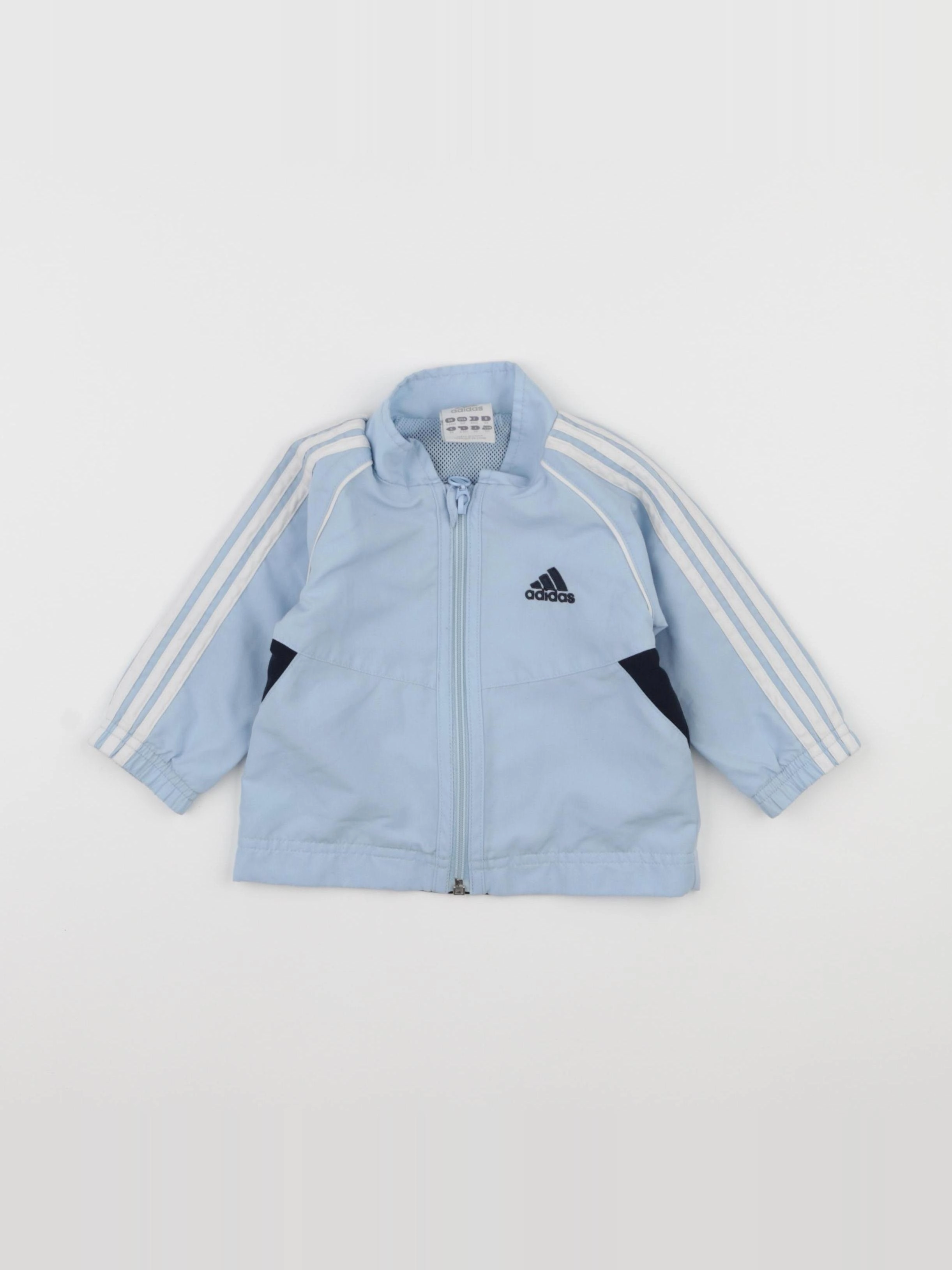 Adidas - sweat bleu - 3/6 mois