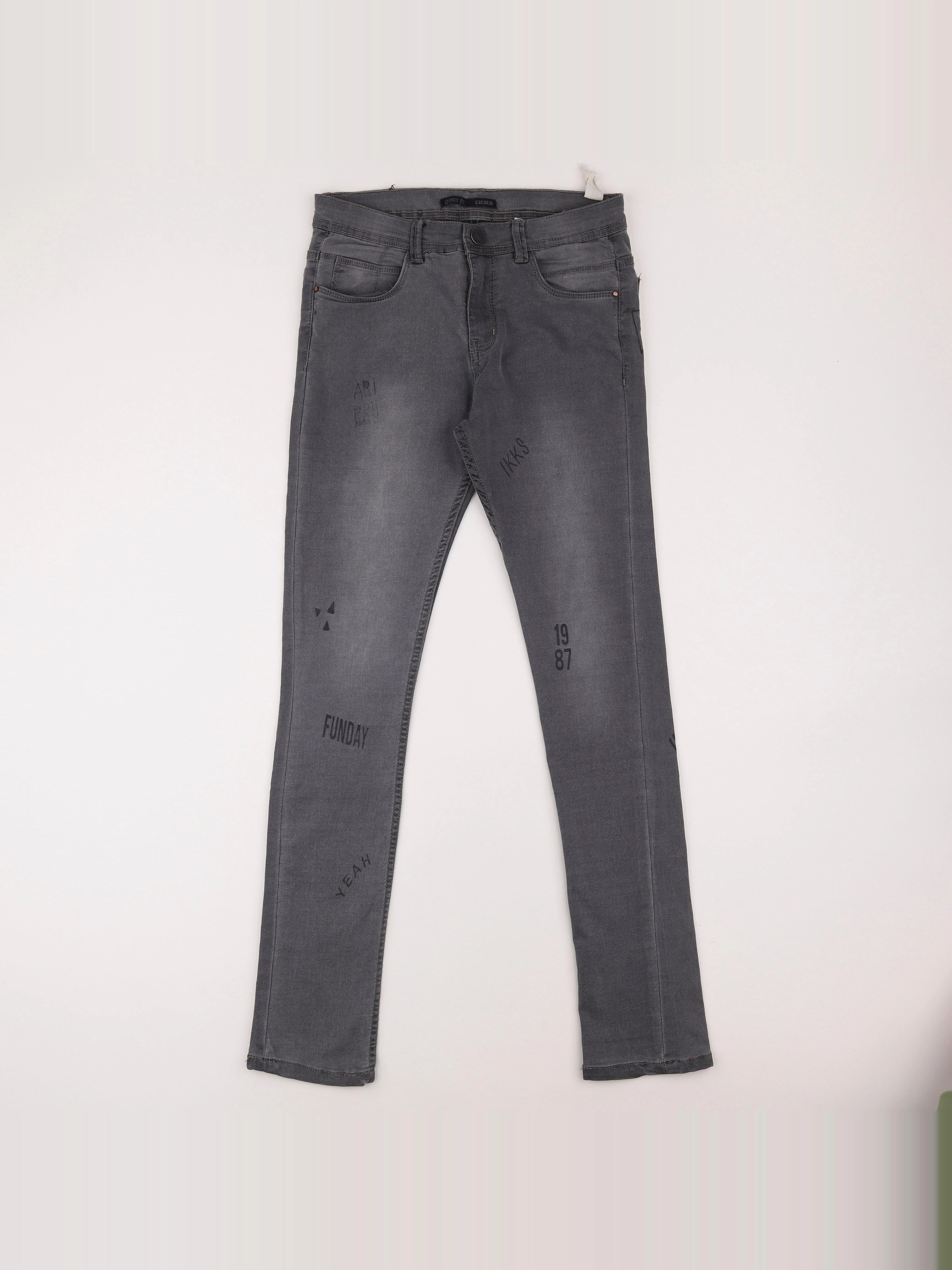 IKKS - jean gris - 14 ans