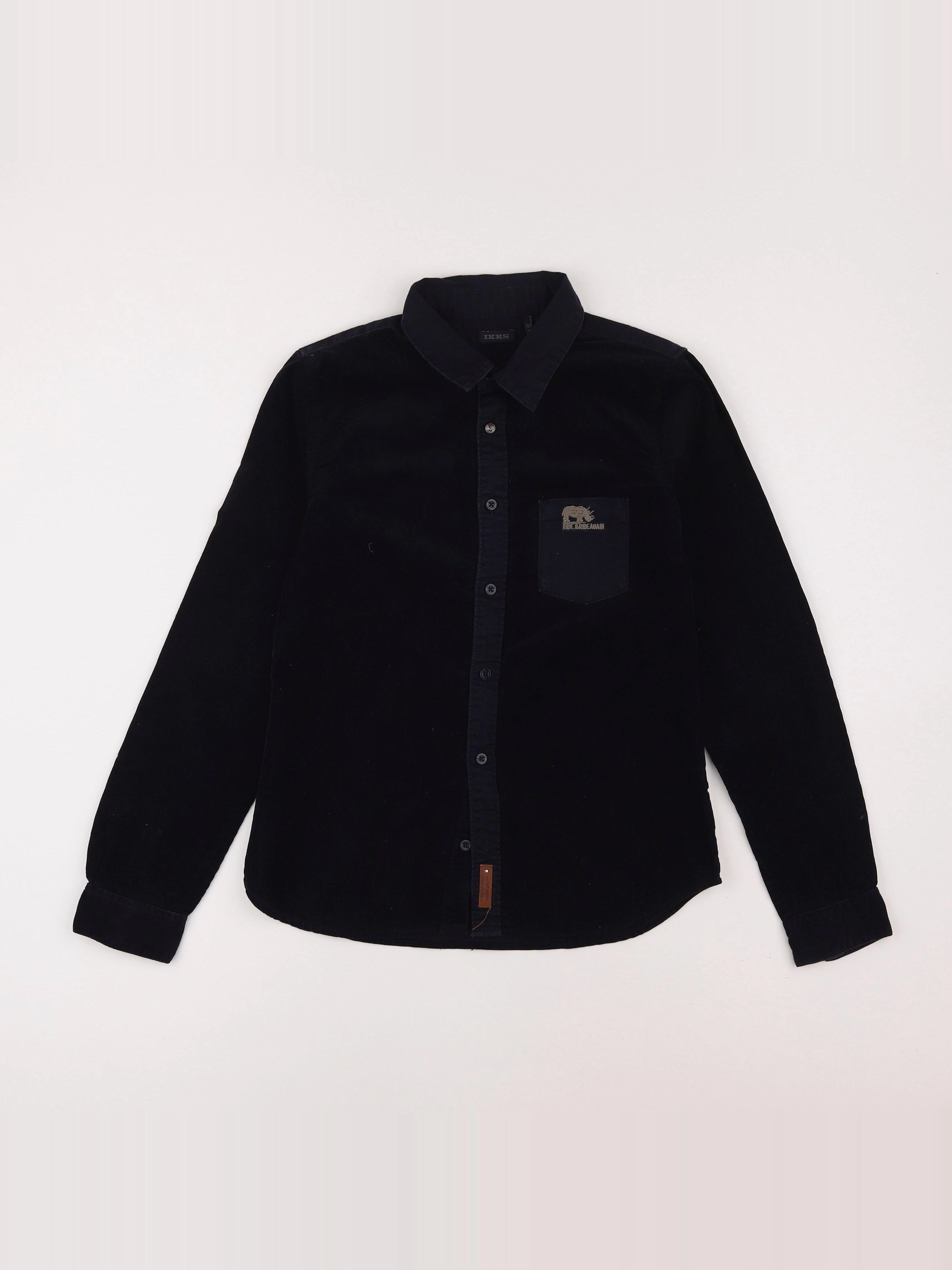 IKKS - chemise noir - 12 ans