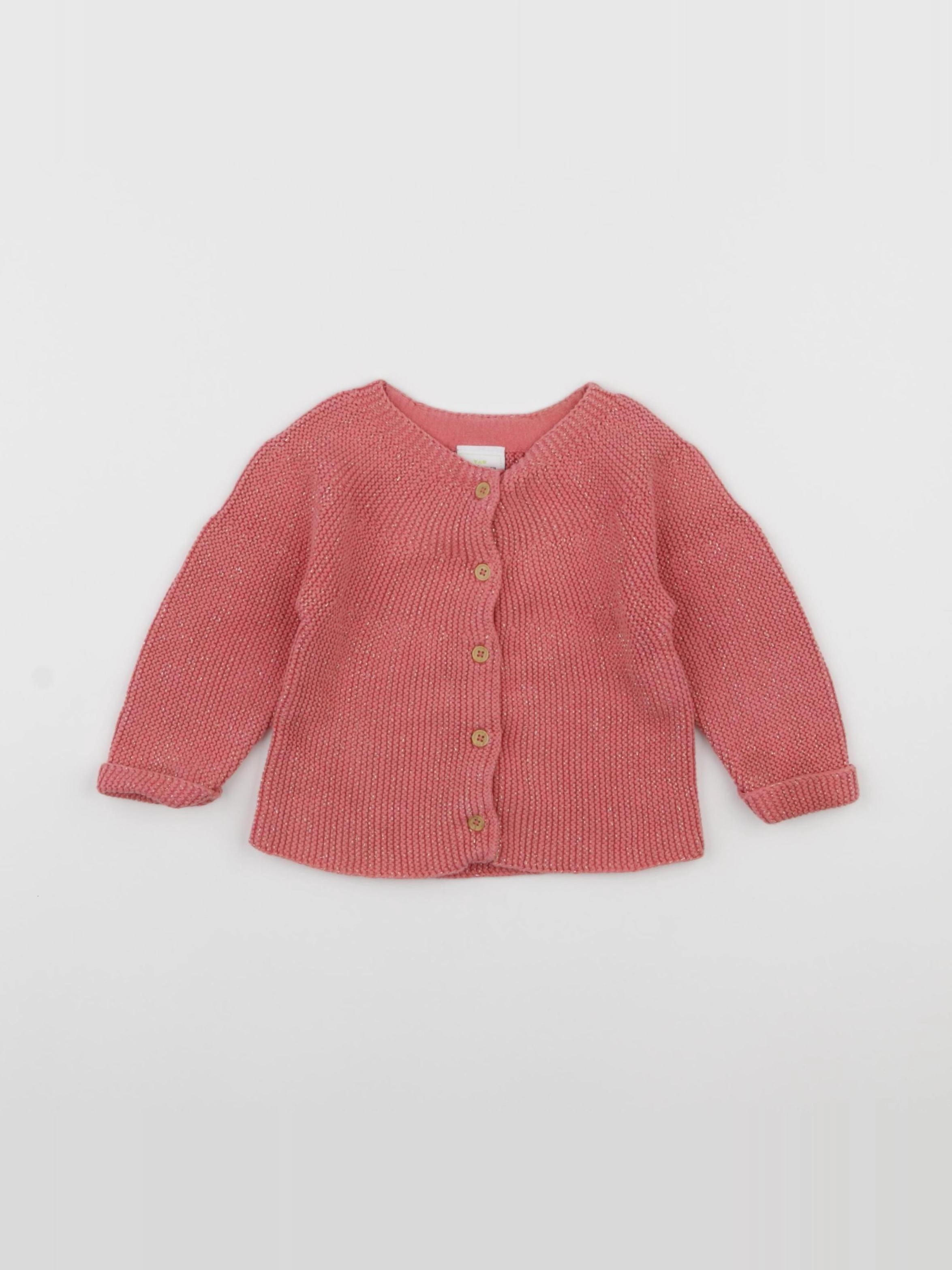 Tape à l'oeil - gilet rose - 12 mois