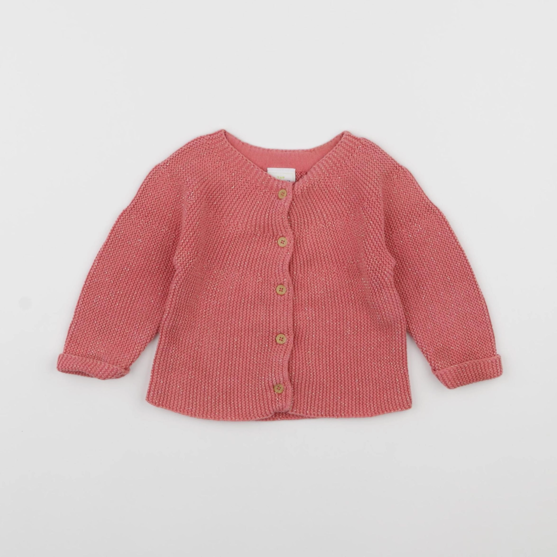 Tape à l'oeil - gilet rose - 12 mois