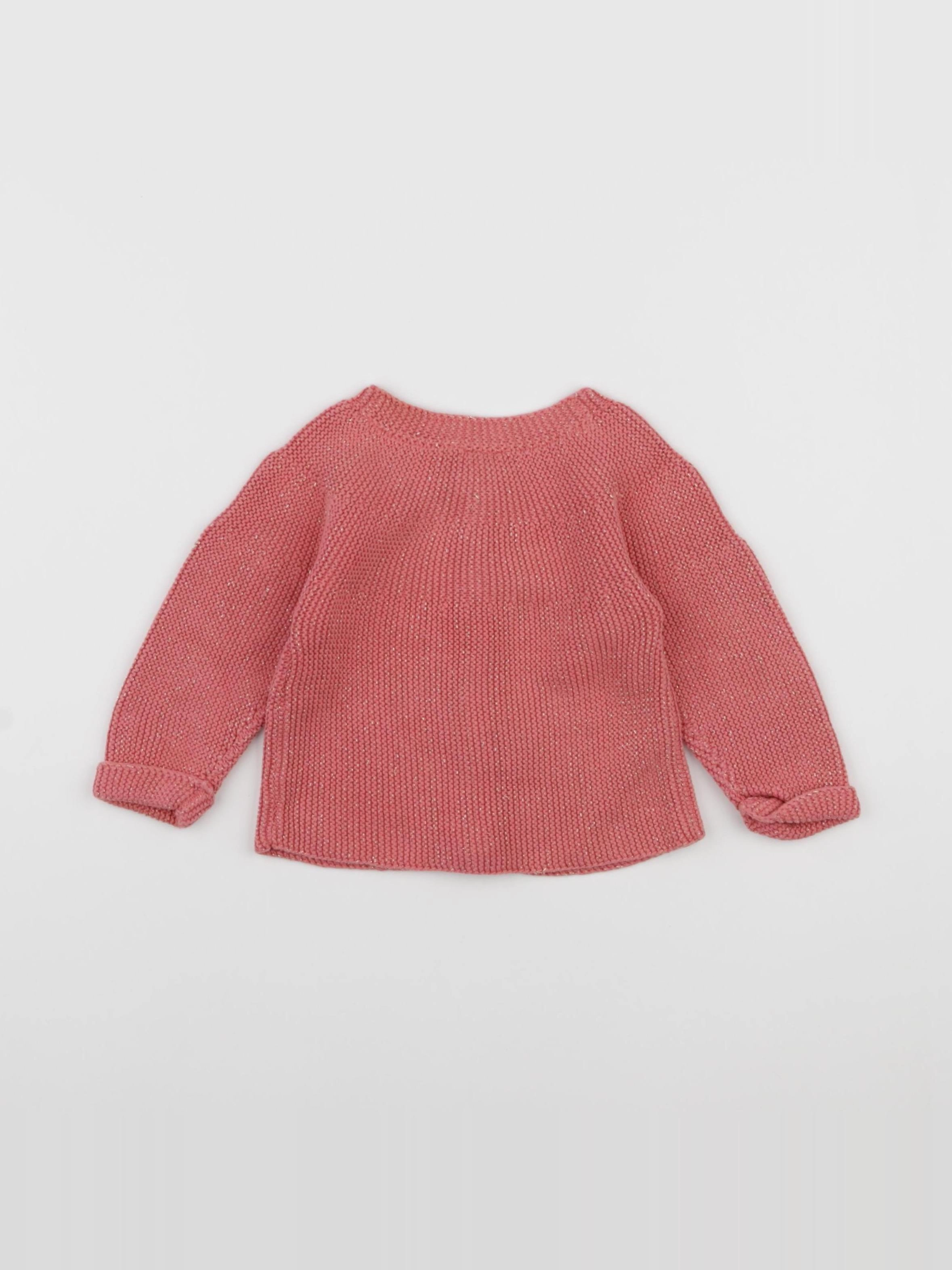 Tape à l'oeil - gilet rose - 12 mois