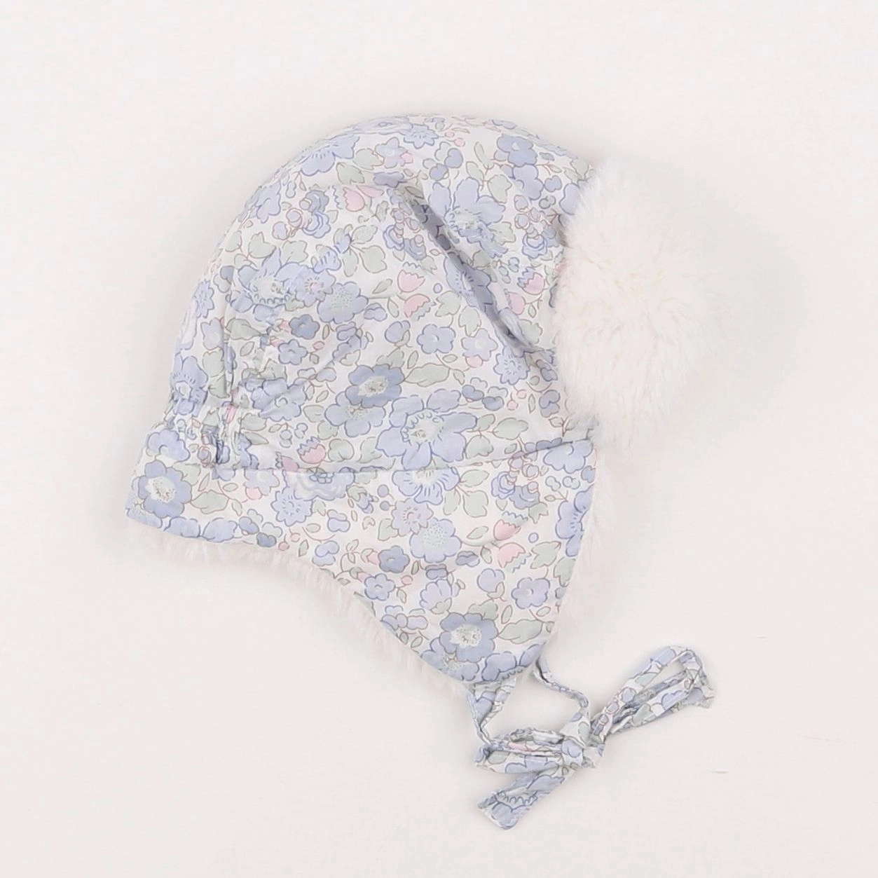 Jacadi - bonnet bleu, blanc - 6 mois