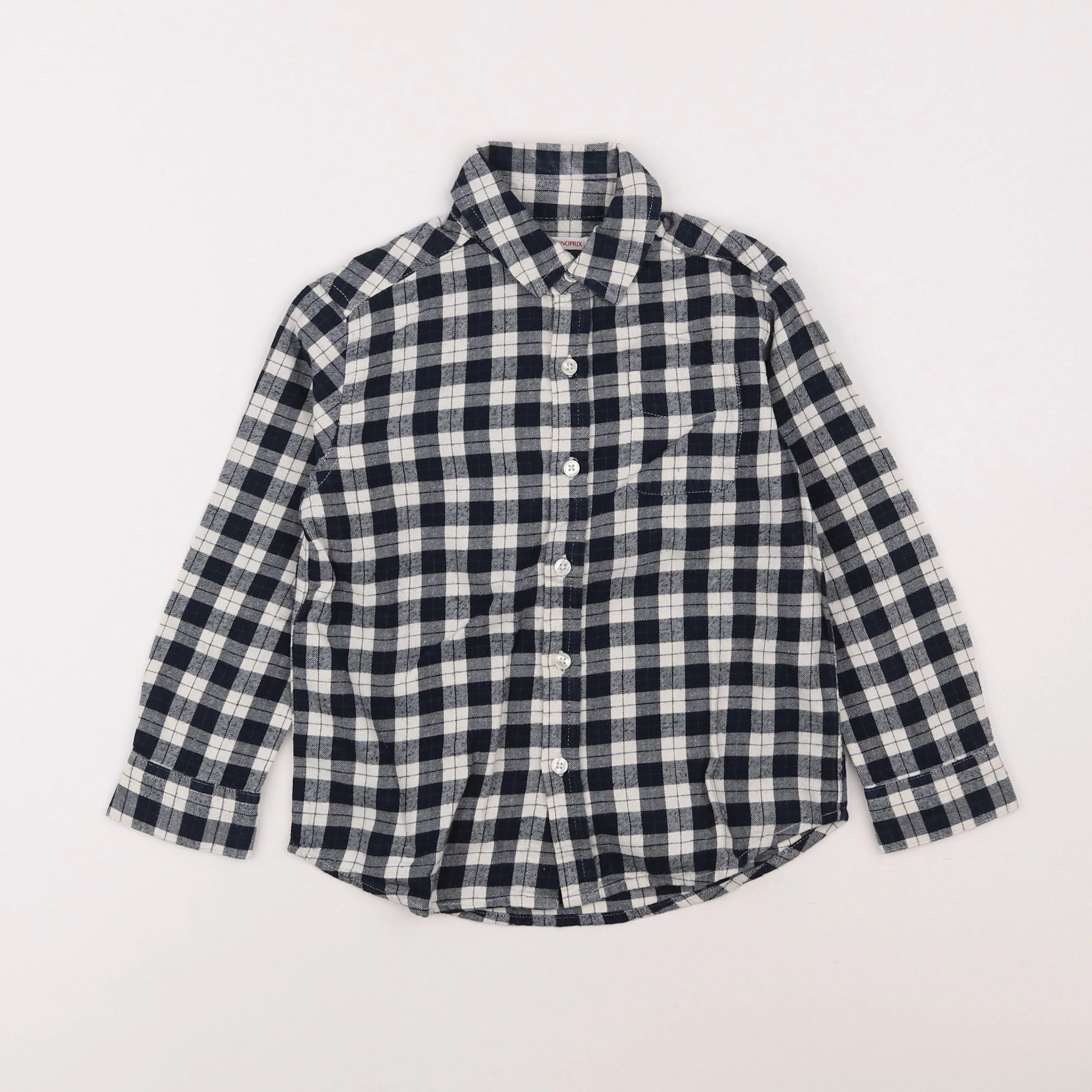 Monoprix - chemise bleu - 4 ans