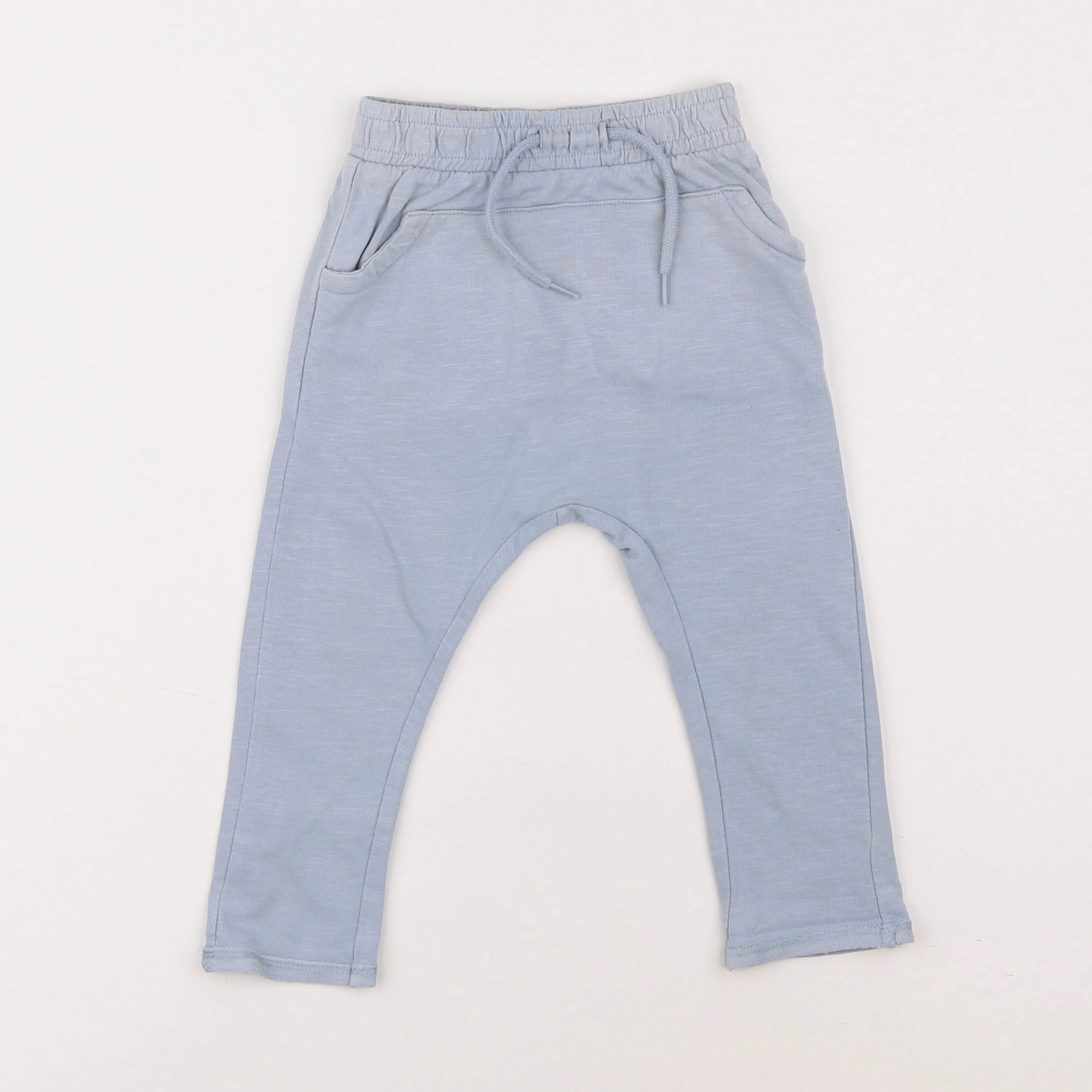 Vertbaudet - pantalon bleu - 12 mois